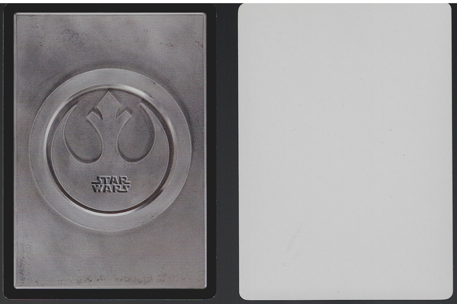 STAR WARS CCG LIGHT SIDE WHITE TEST CARD ex