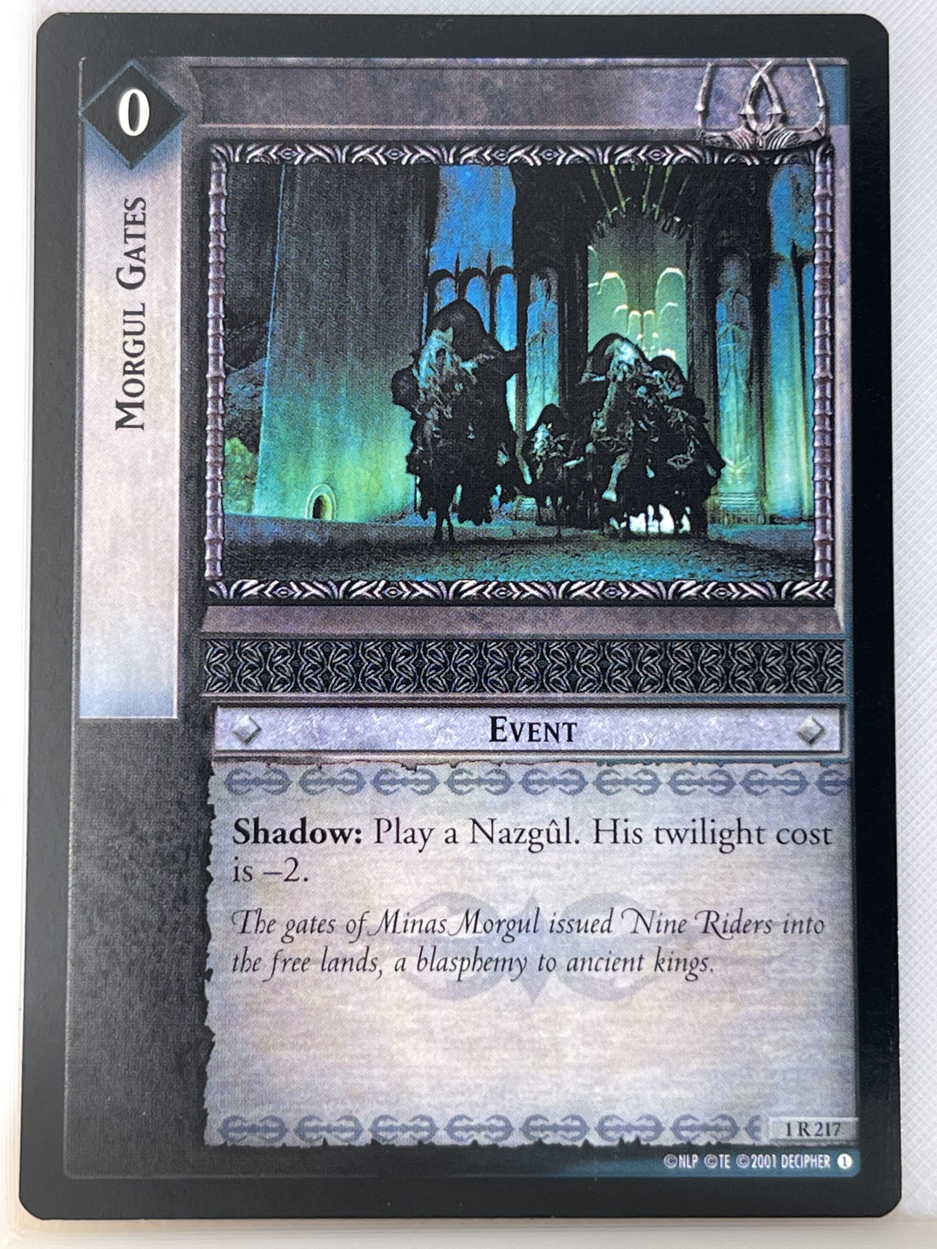 LORD OF THE RINGS TCG FELLOWSHIP 1R217 MORGUL GATES lp
