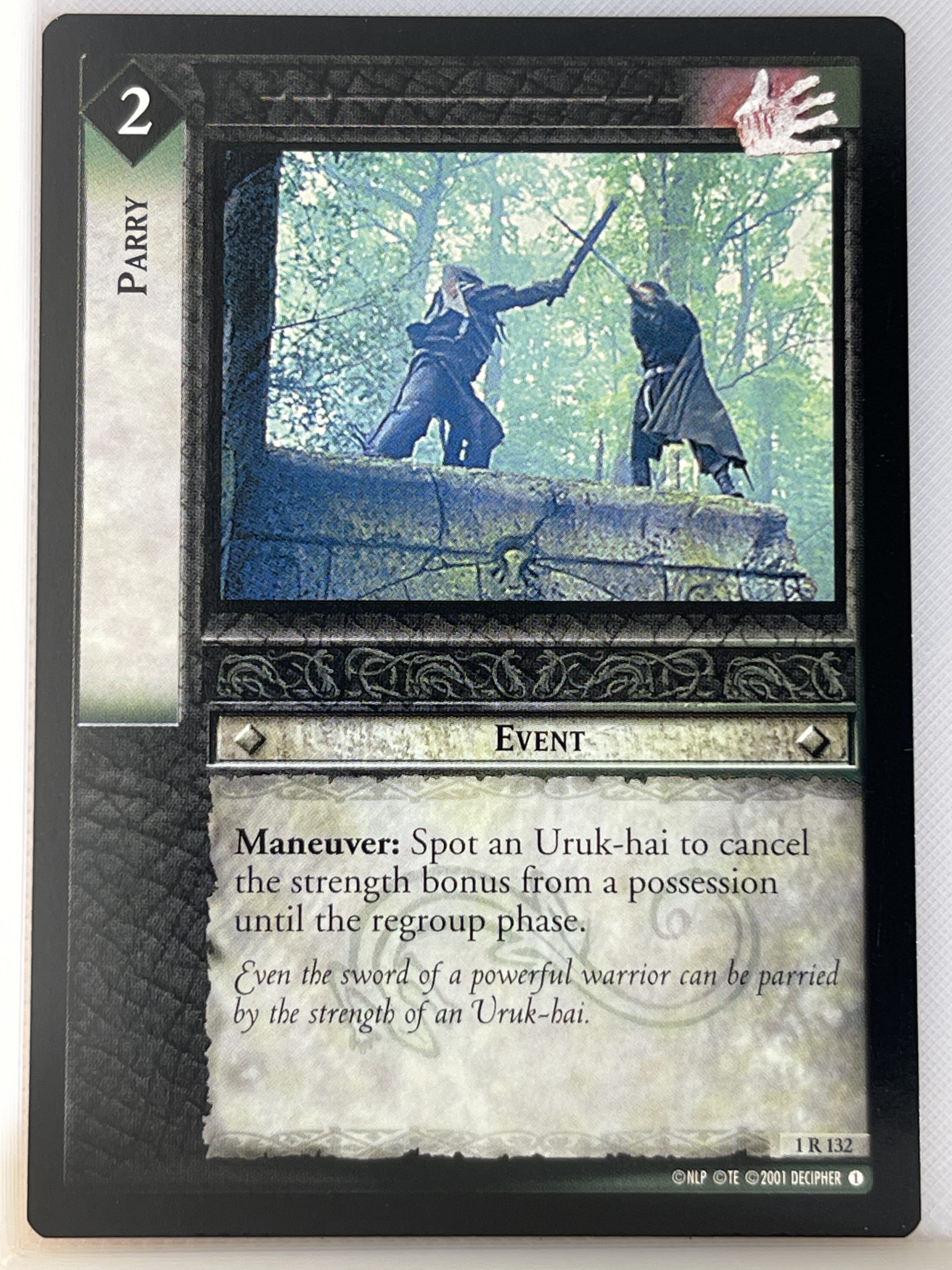 LORD OF THE RINGS TCG FELLOWSHIP 1R132 PARRY ex