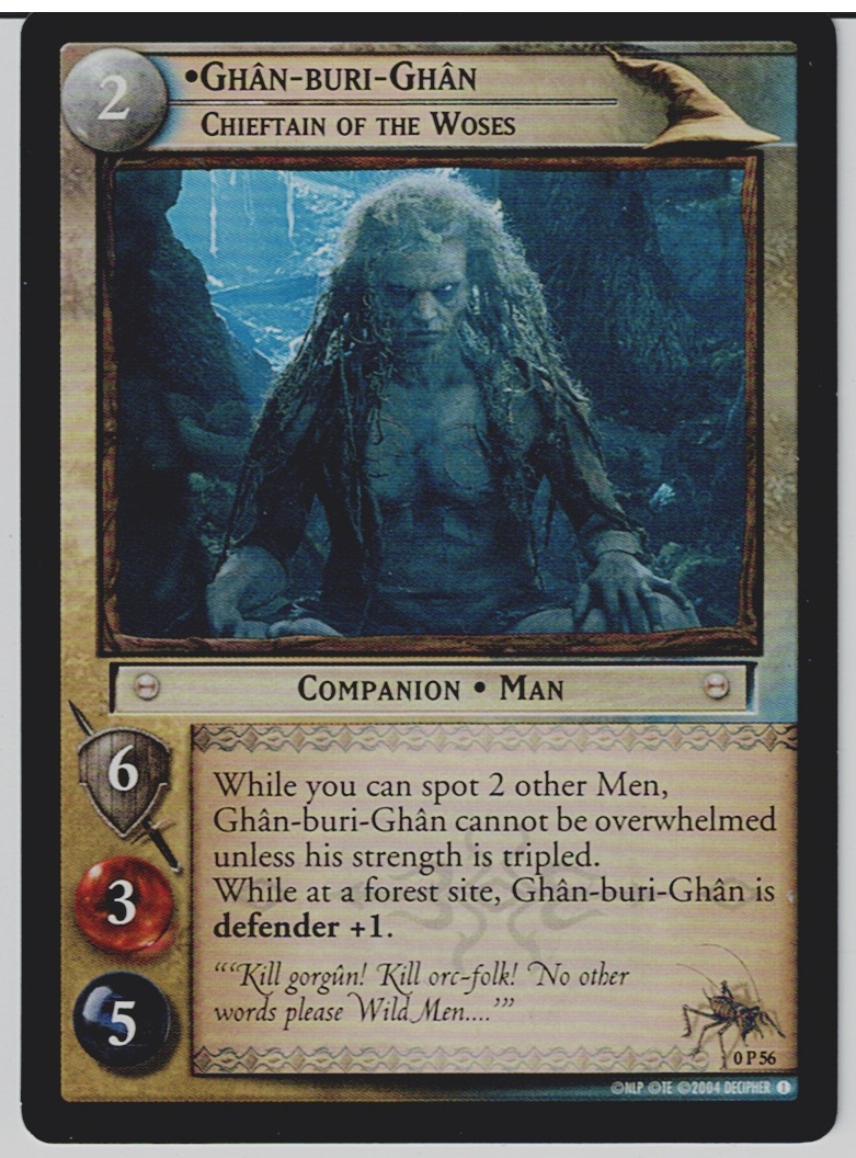 LORD OF THE RINGS TCG PROMO 0P56 GHAN-BURI-GHAN lp