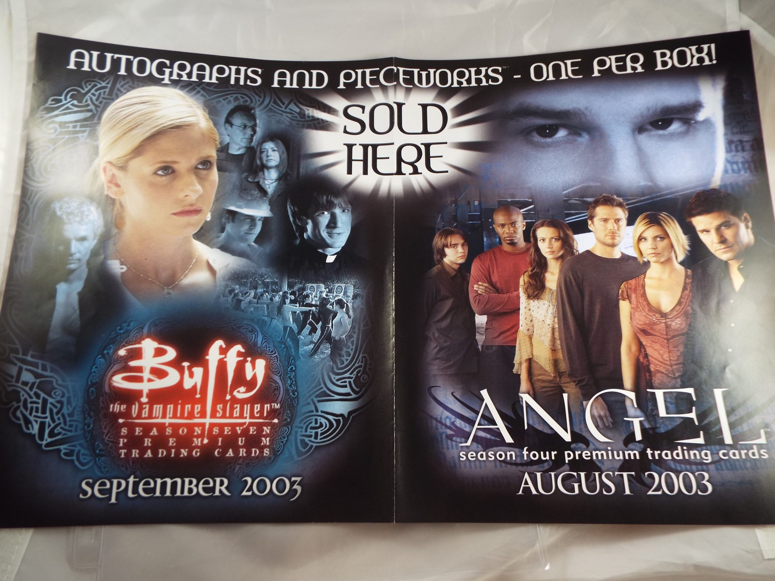 BUFFY SEASON 7 / ANGEL SEASON 4 PROMO SELL SHEET