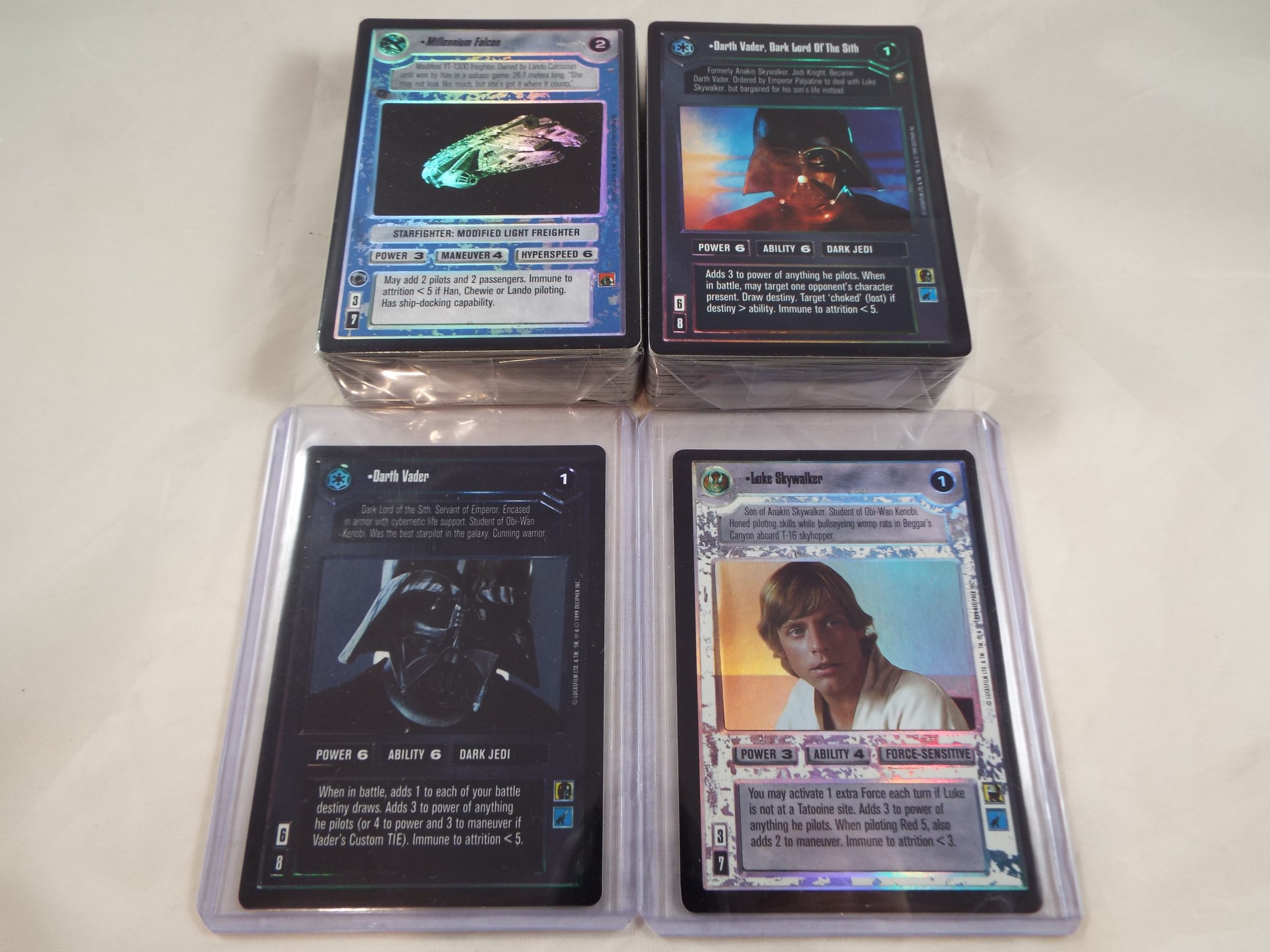 STAR WARS CCG REFLECTIONS COMPLETE SET OF 114 FOIL CARDS INCLUDES ULTRA RARES