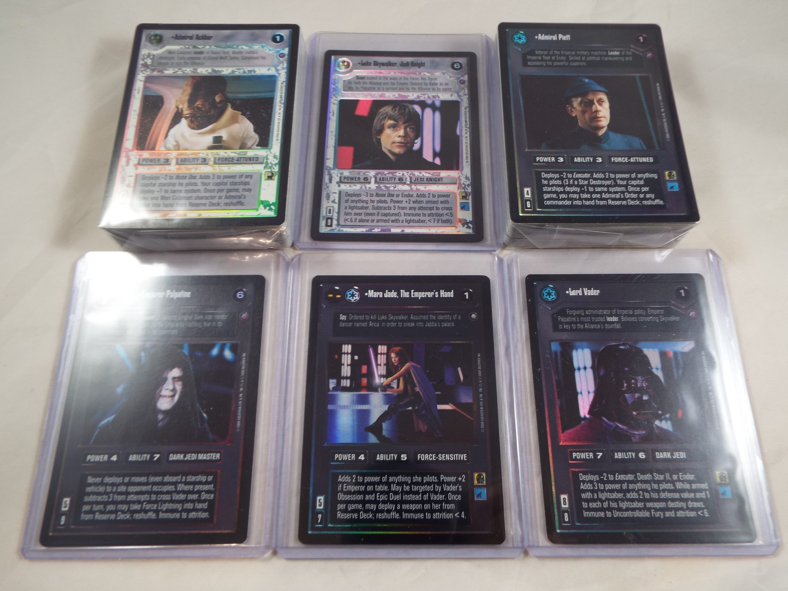 STAR WARS CCG REFLECTIONS II COMPLETE SET OF 100 FOIL CARDS INCLUDES ULTRA RARES