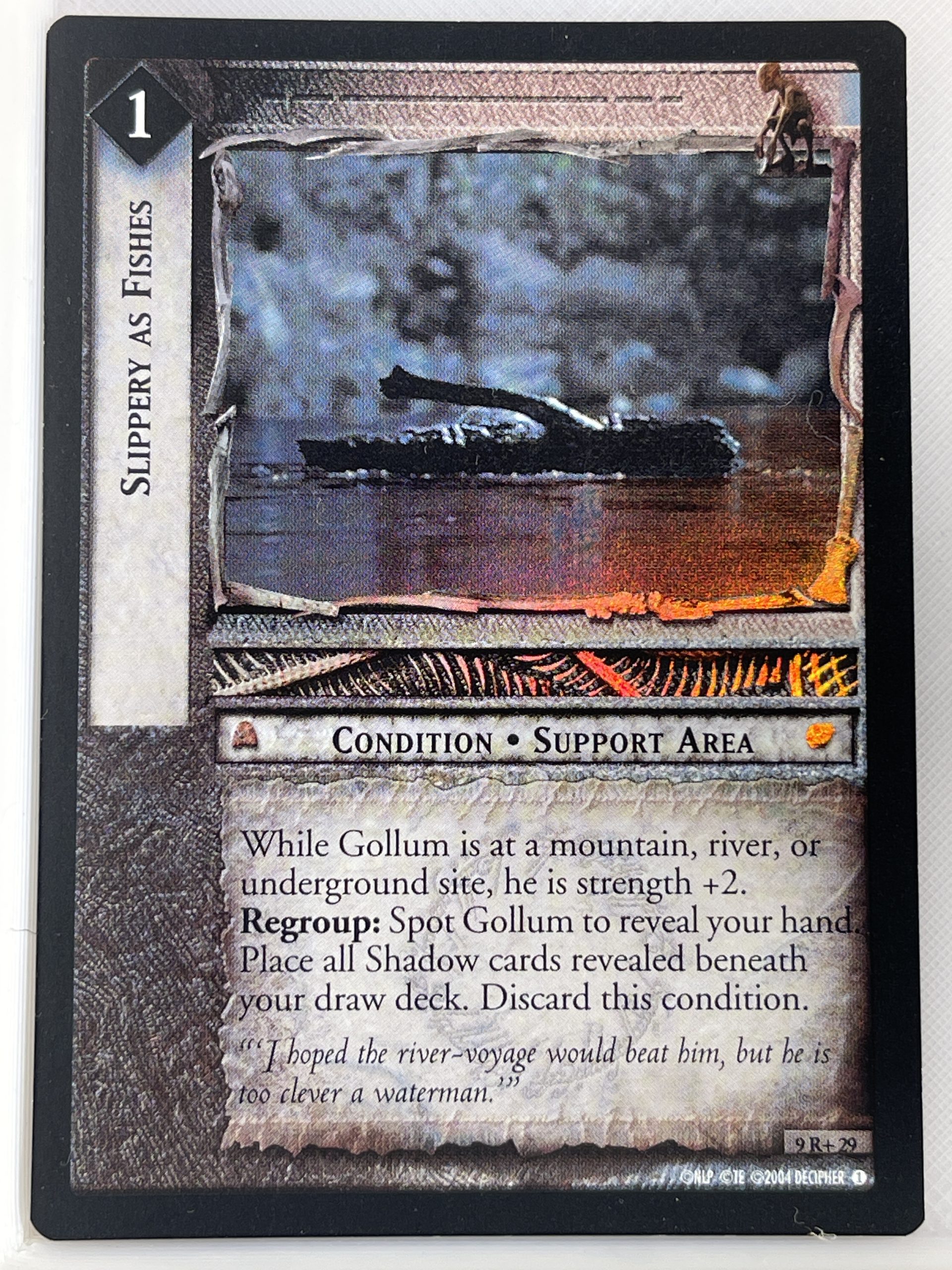 LORD OF THE RINGS TCG REFLECTIONS FOIL 9R+29 SLIPPERY AS FISHES lp