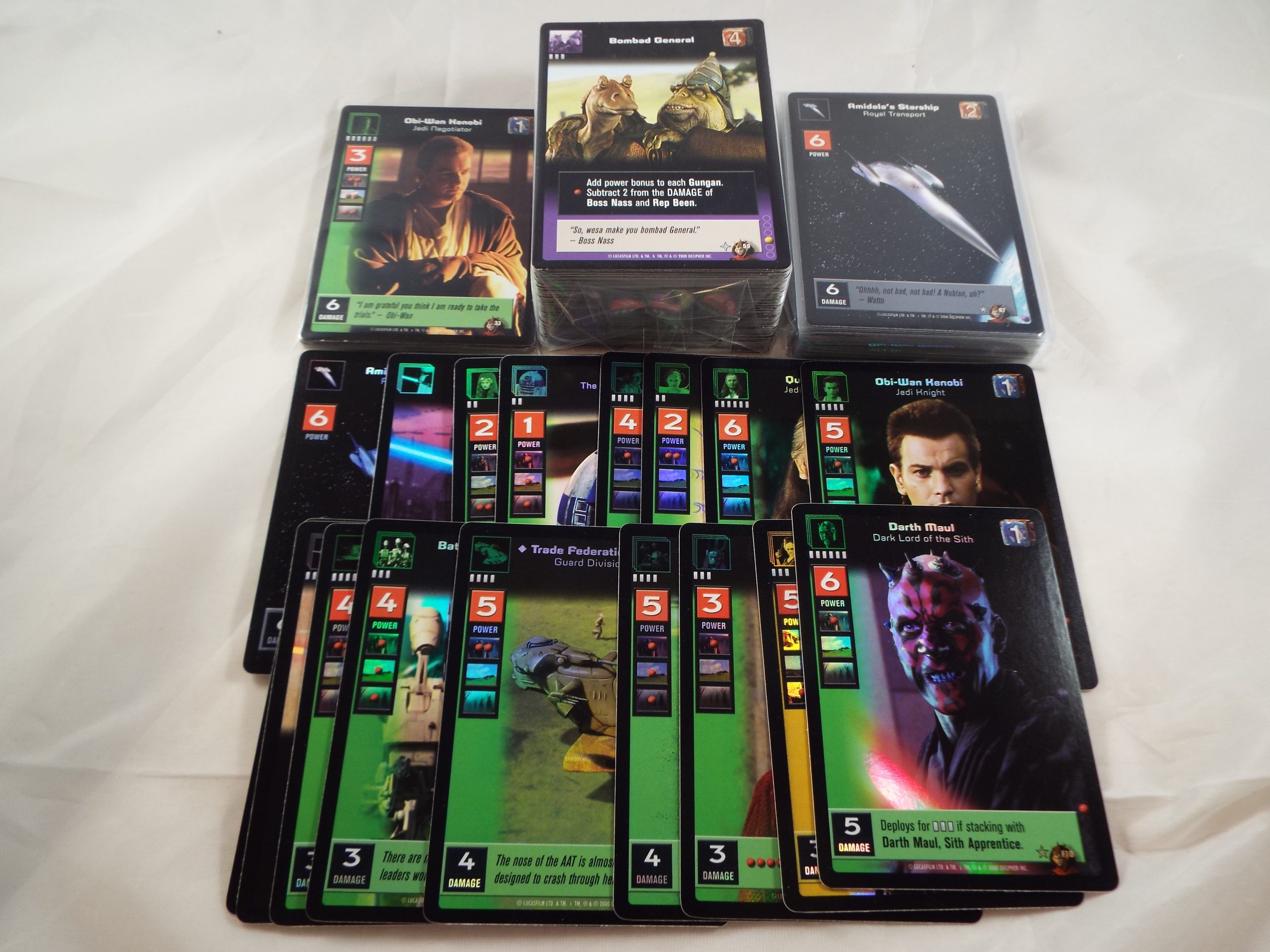 STAR WARS YOUNG JEDI BATTLE OF NABOO COMPLETE MASTER SET INC FOILS