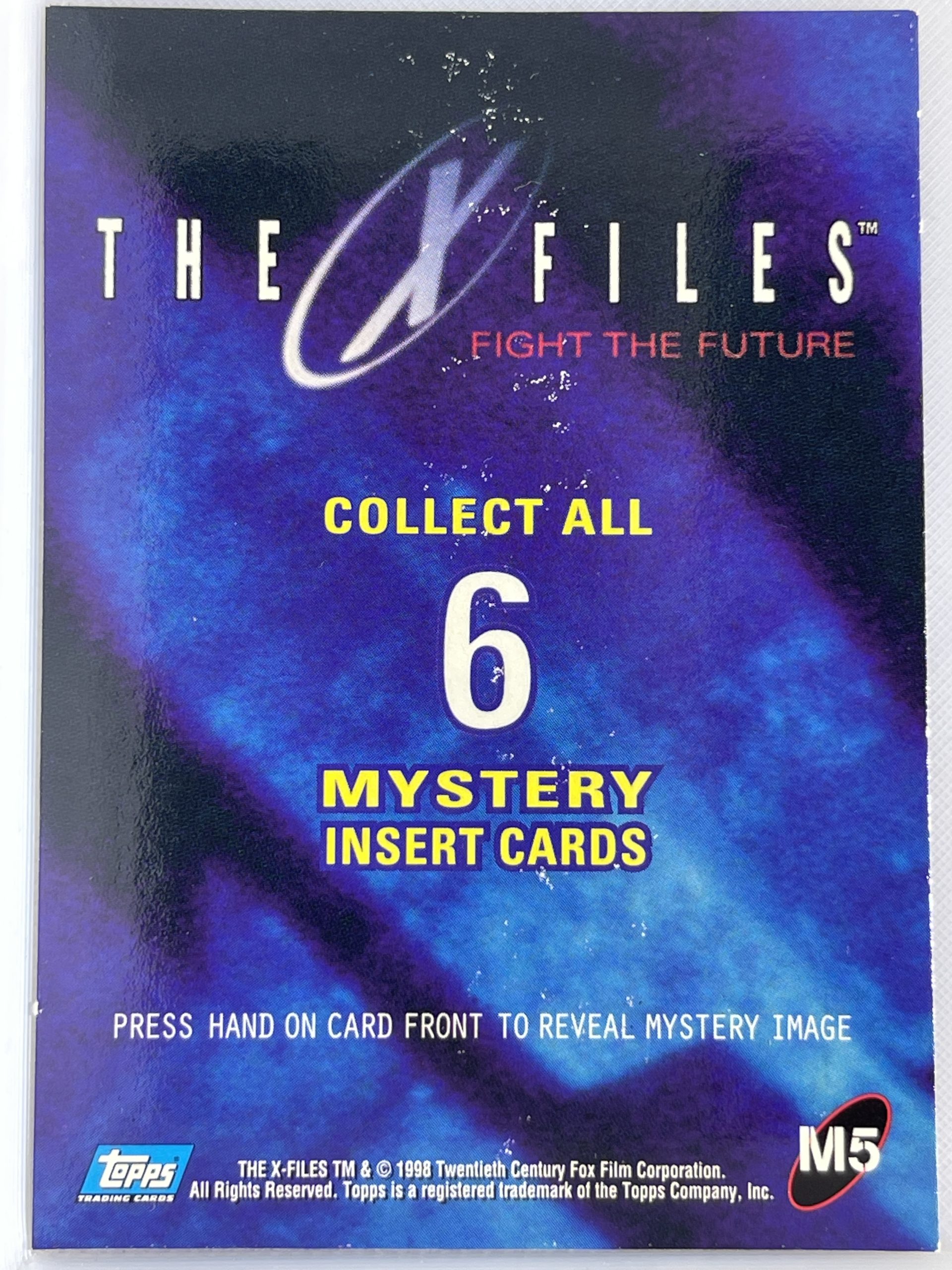 X FILES MOVIE FIGHT THE FUTURE MYSTERY INK CARD M5