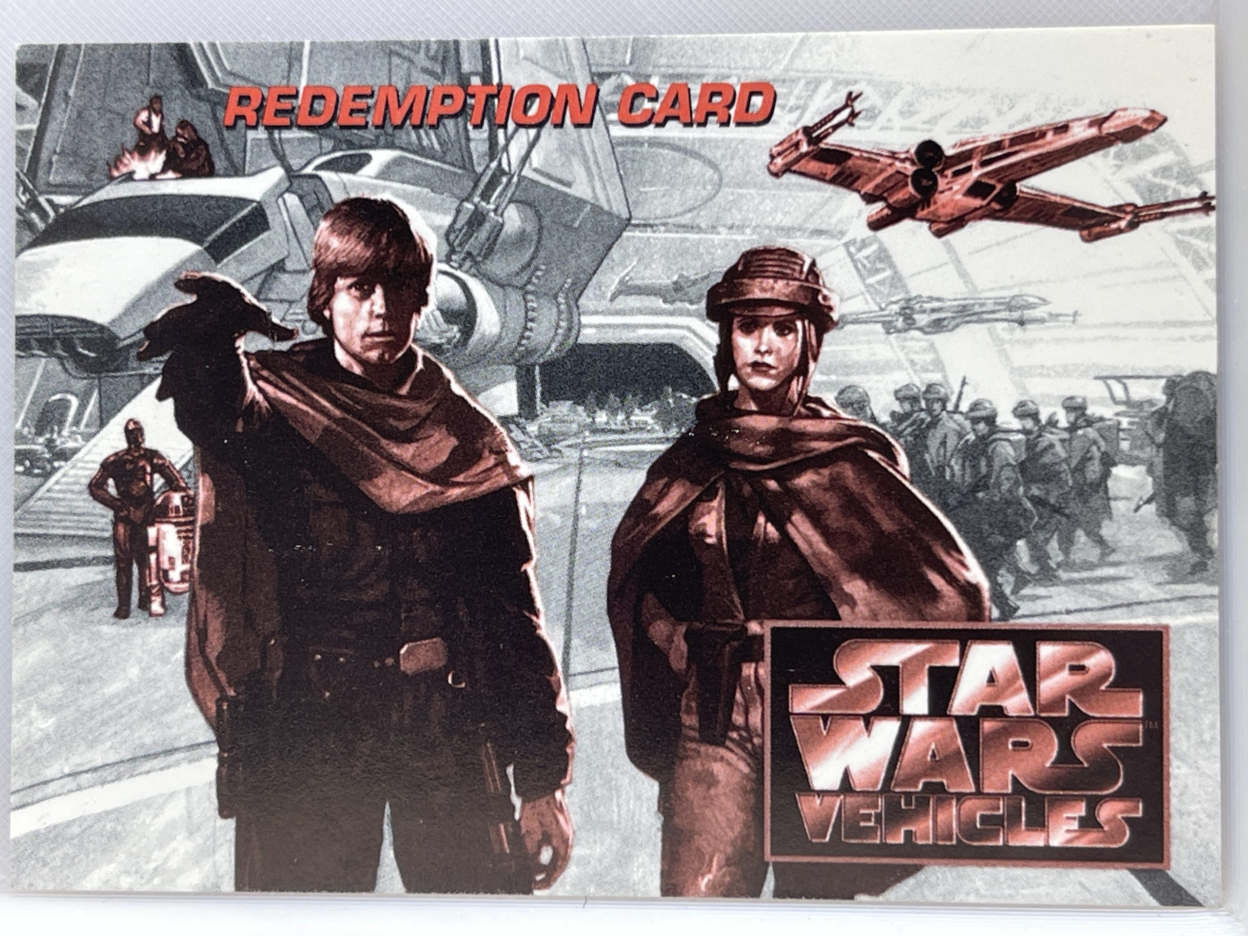 STAR WARS VEHICLES REDMPTION CARD