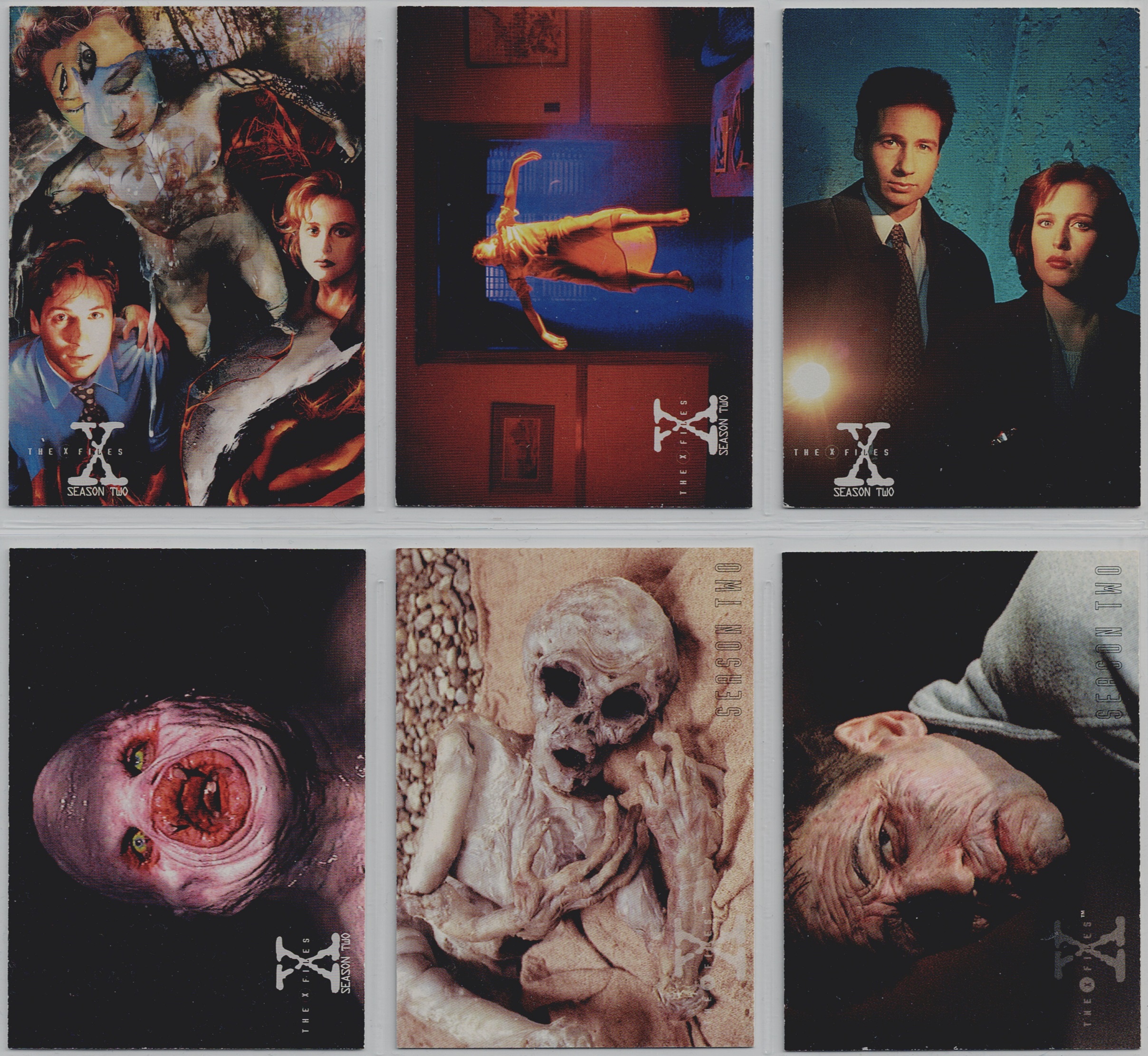X FILES SEASON 2 SET OF 6 PROMO CARDS, P0-P5