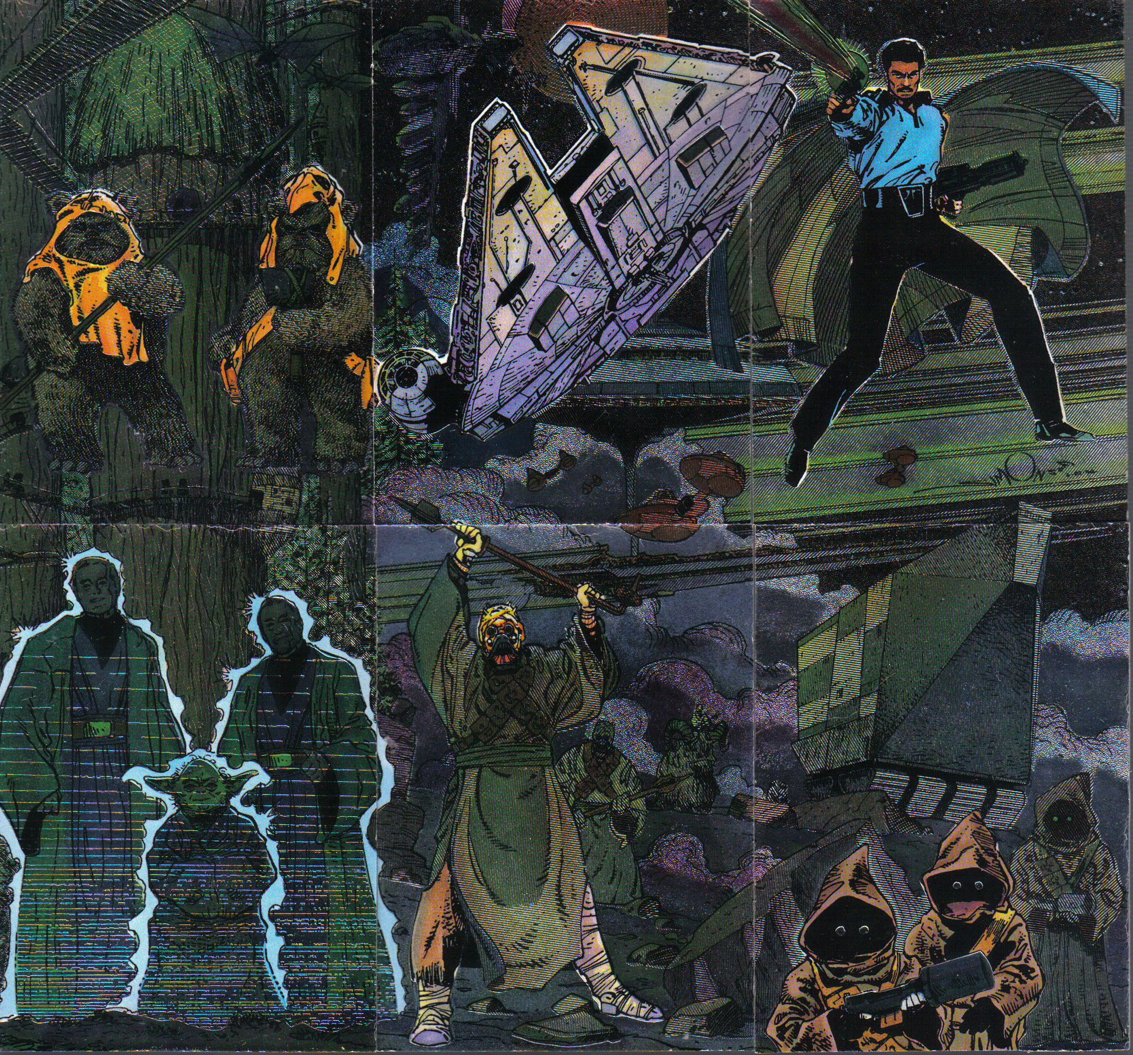STAR WARS GALAXY SERIES 3 SET OF 6 ETCHED FOILS