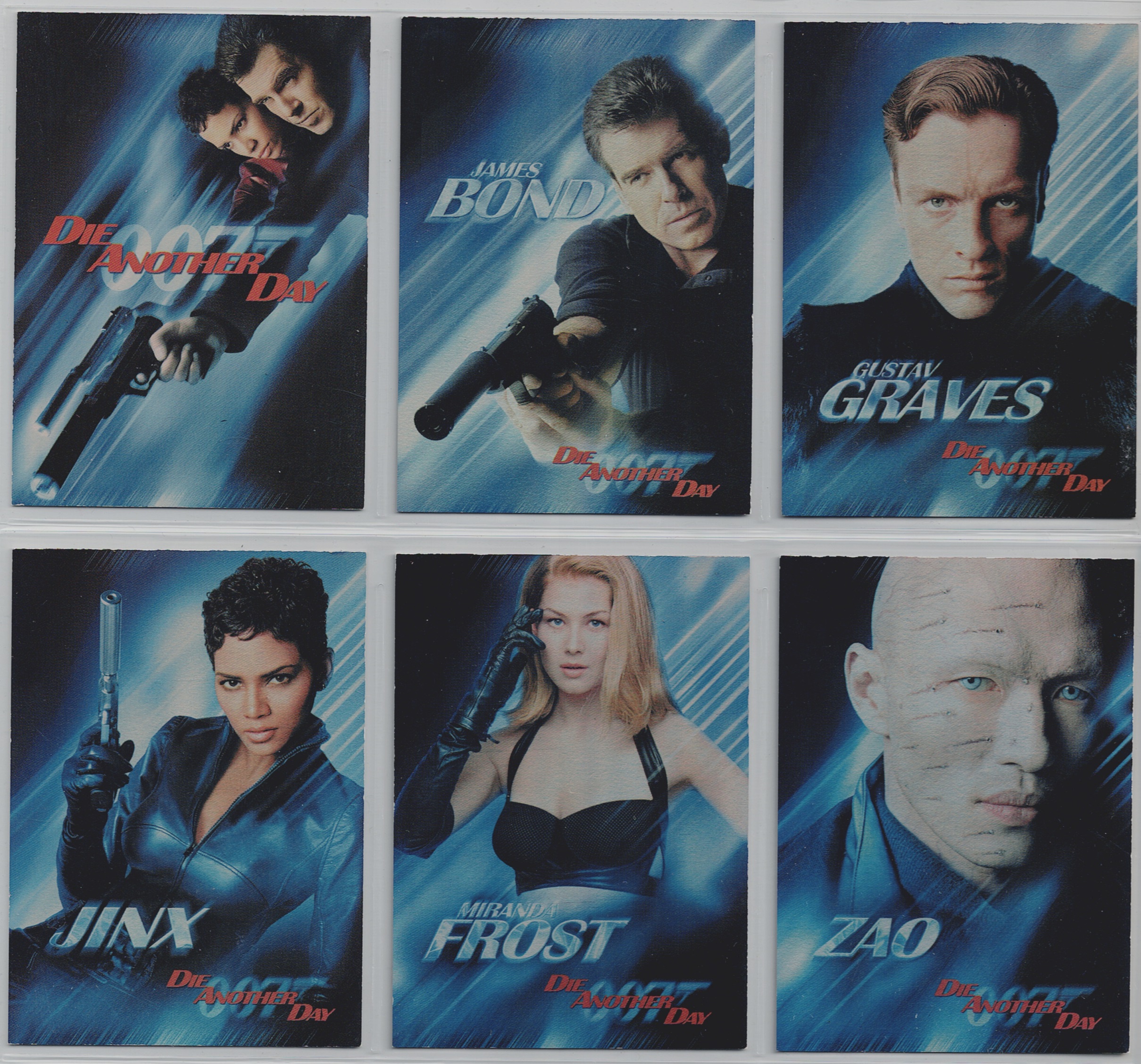 JAMES BOND DIE ANOTHER DAY STAR CARDS SET OF 6