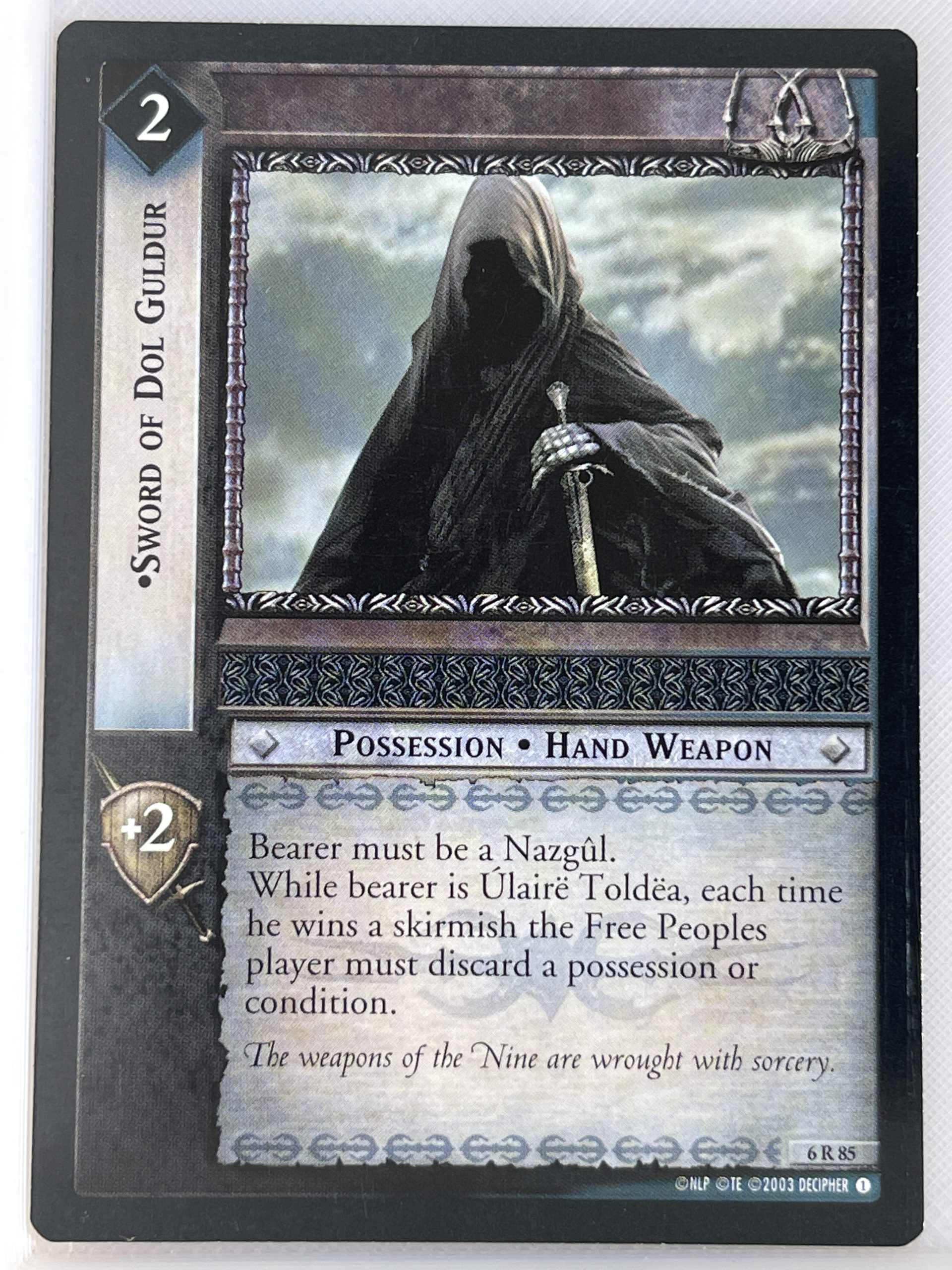 LORD OF THE RINGS TCG ENTS OF FANGORN RARE CARD 6R85 SWORD OF DOL GULDUR lp