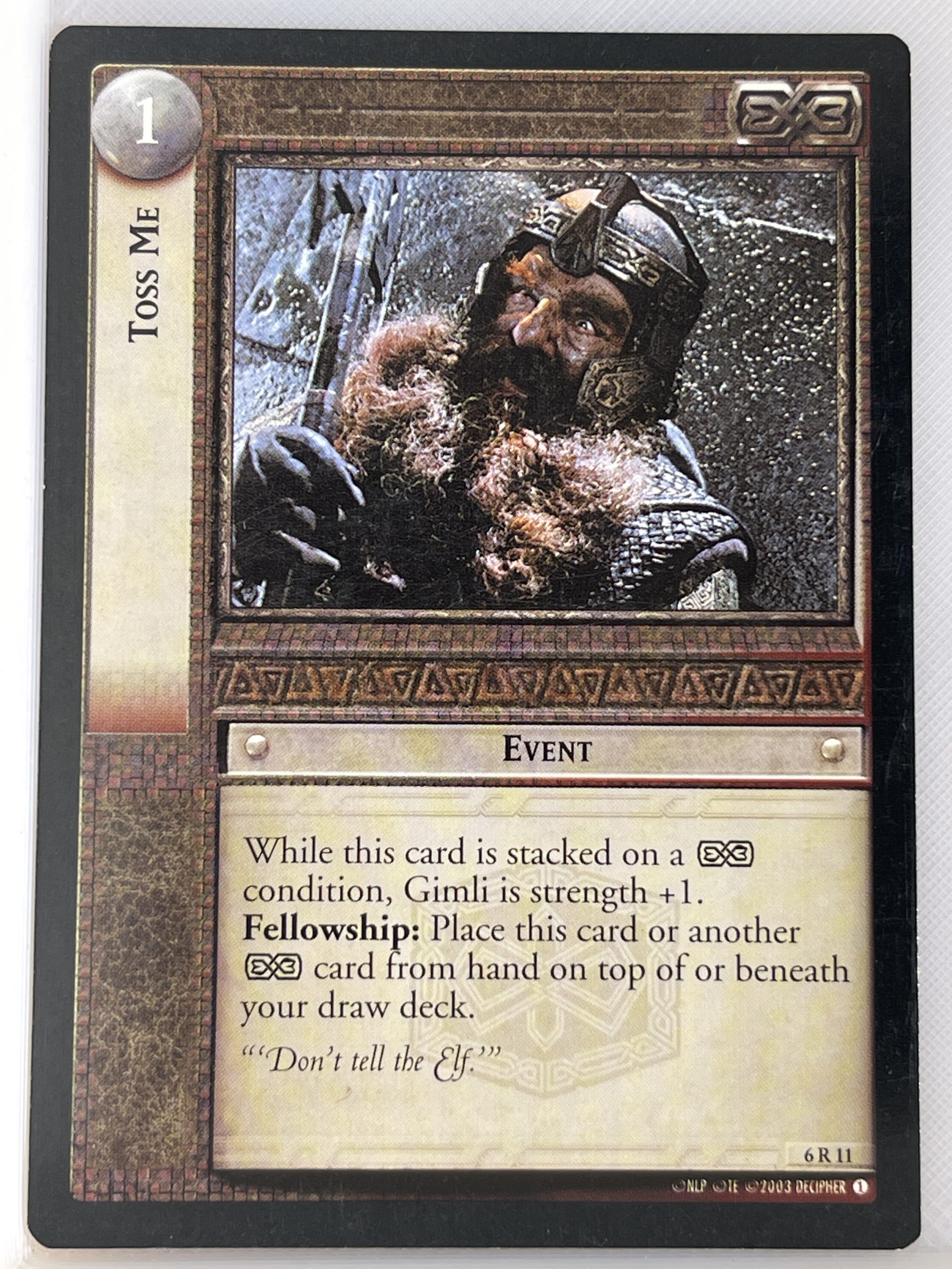 LORD OF THE RINGS TCG ENTS OF FANGORN RARE CARD 6R11 TOSS ME lp