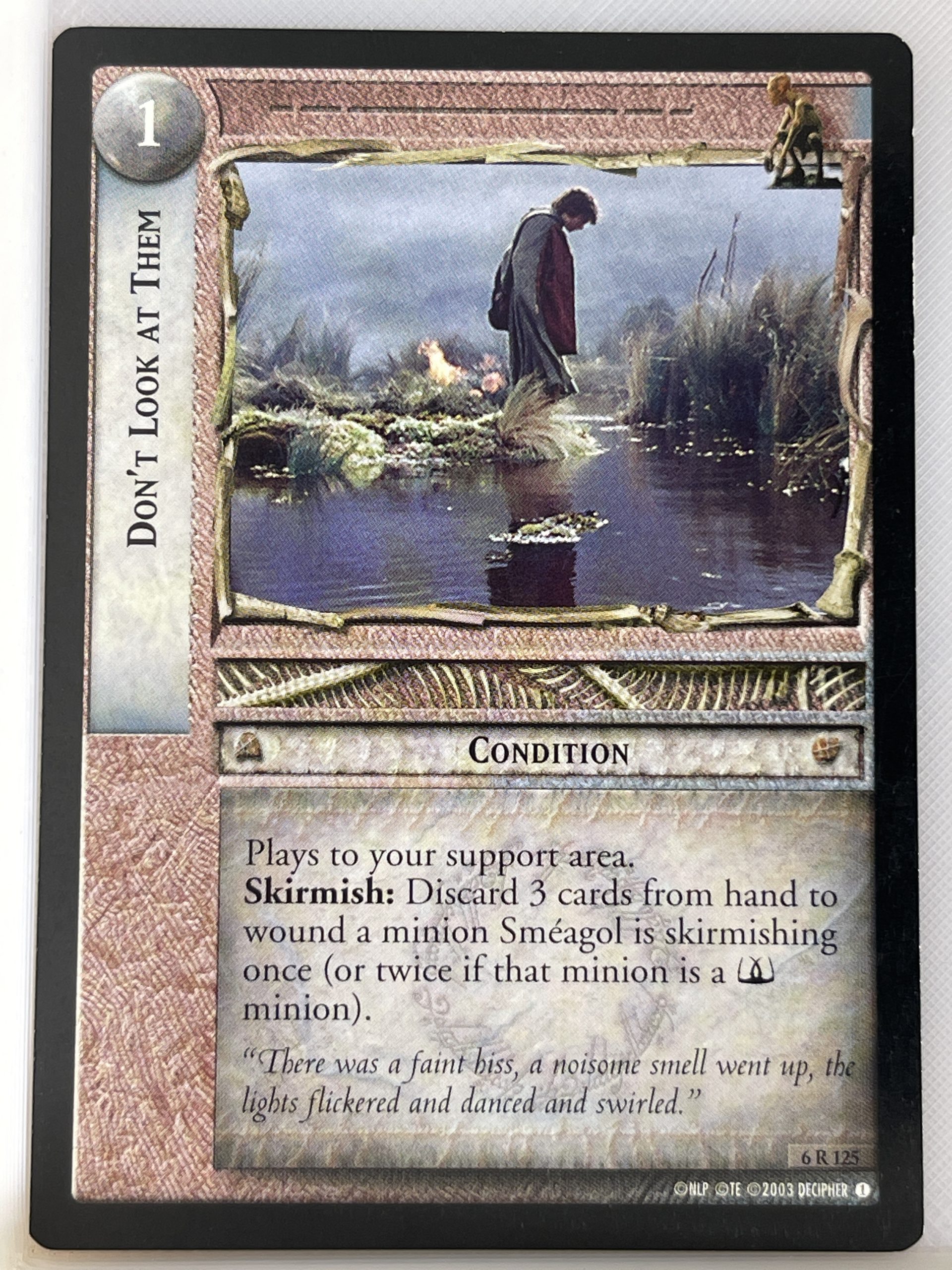 LORD OF THE RINGS TCG ENTS OF FANGORN RARE CARD 6R125 DON'T LOOK AT THEM lp