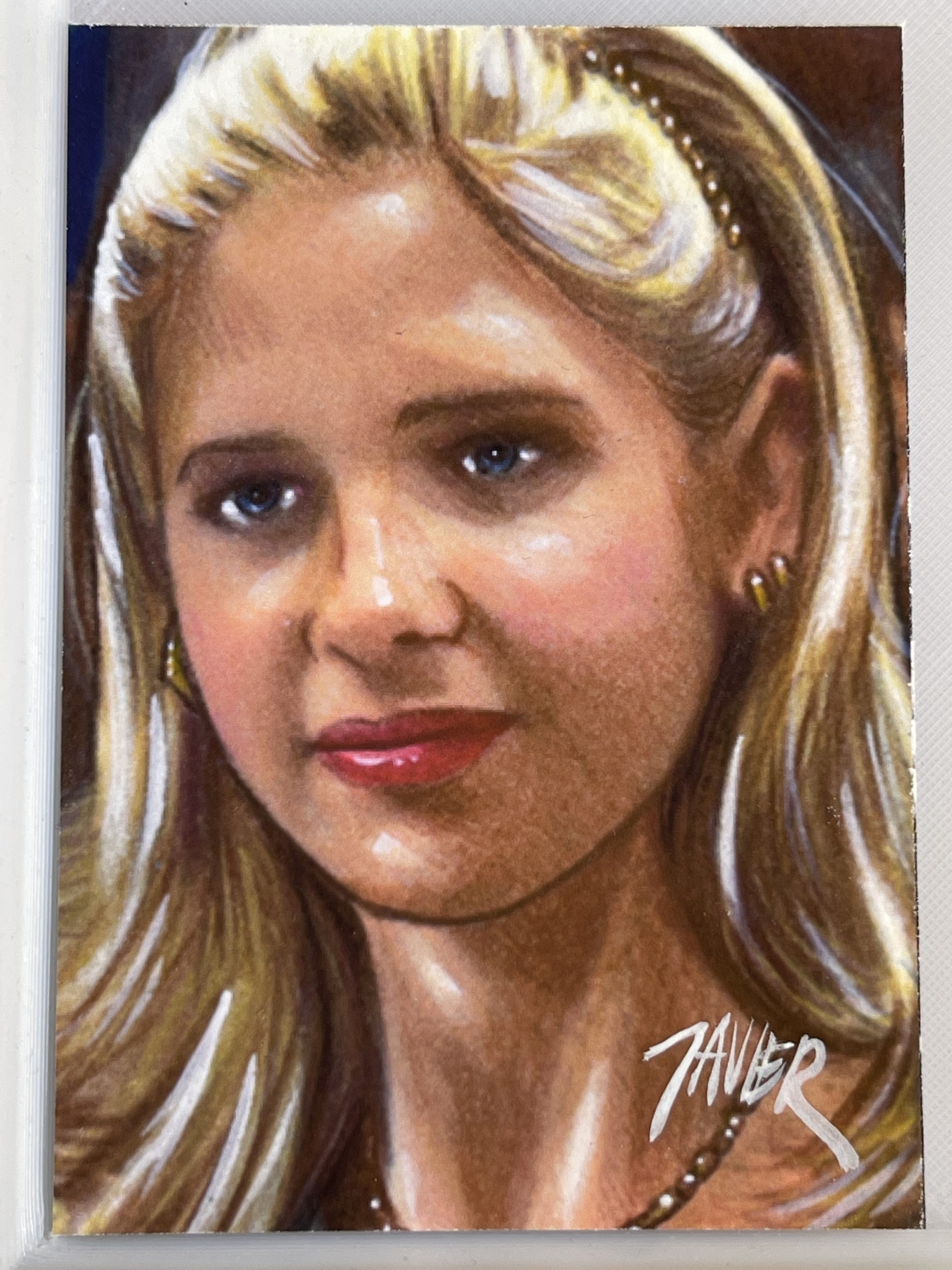 BUFFY THE VAMPIRE SLAYER SKETCH CARD BY BLACKHILT STUDIOS 4/15