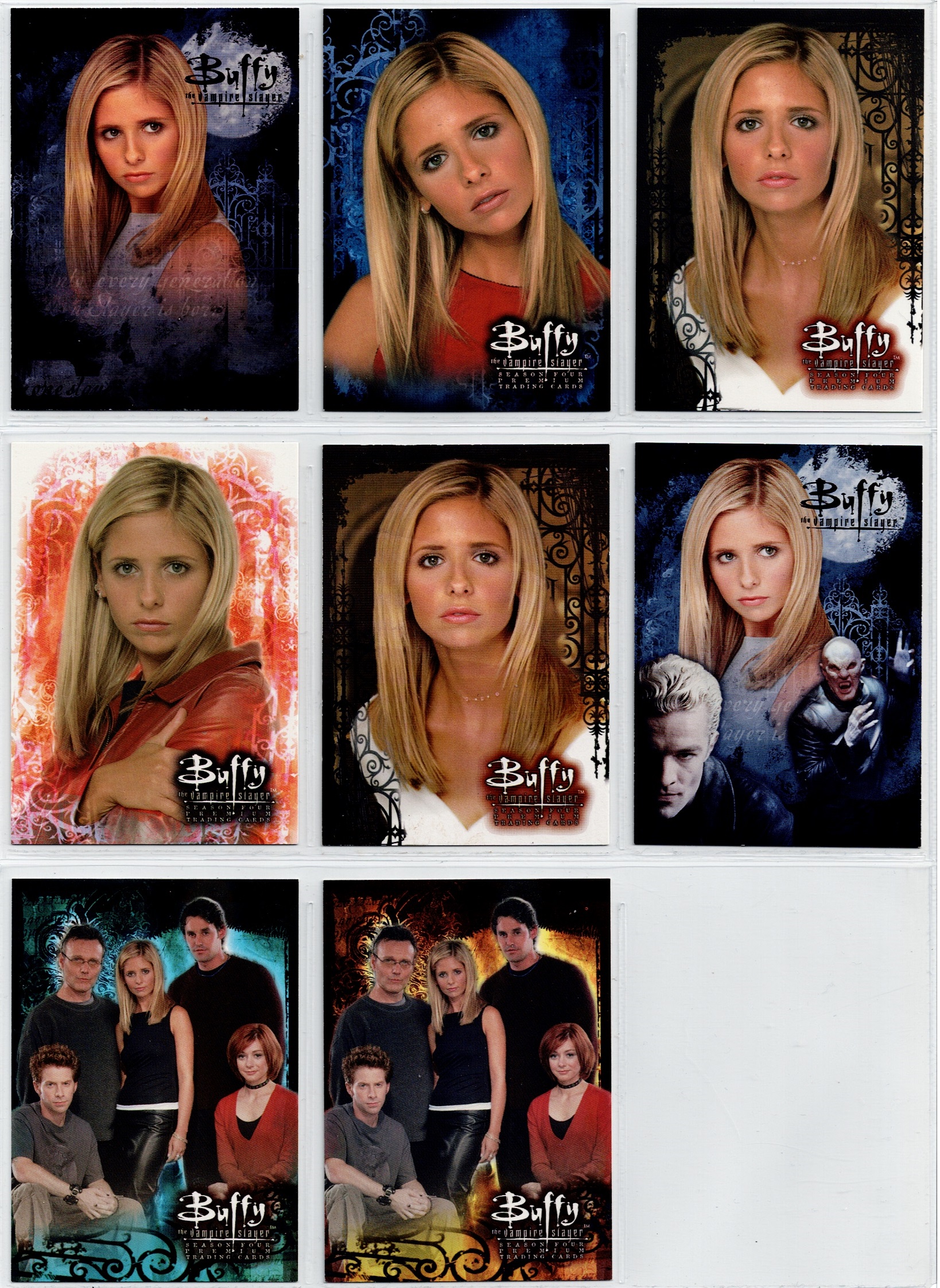 BUFFY SEASON 4 SET OF ALL 7 PROMO CARDS