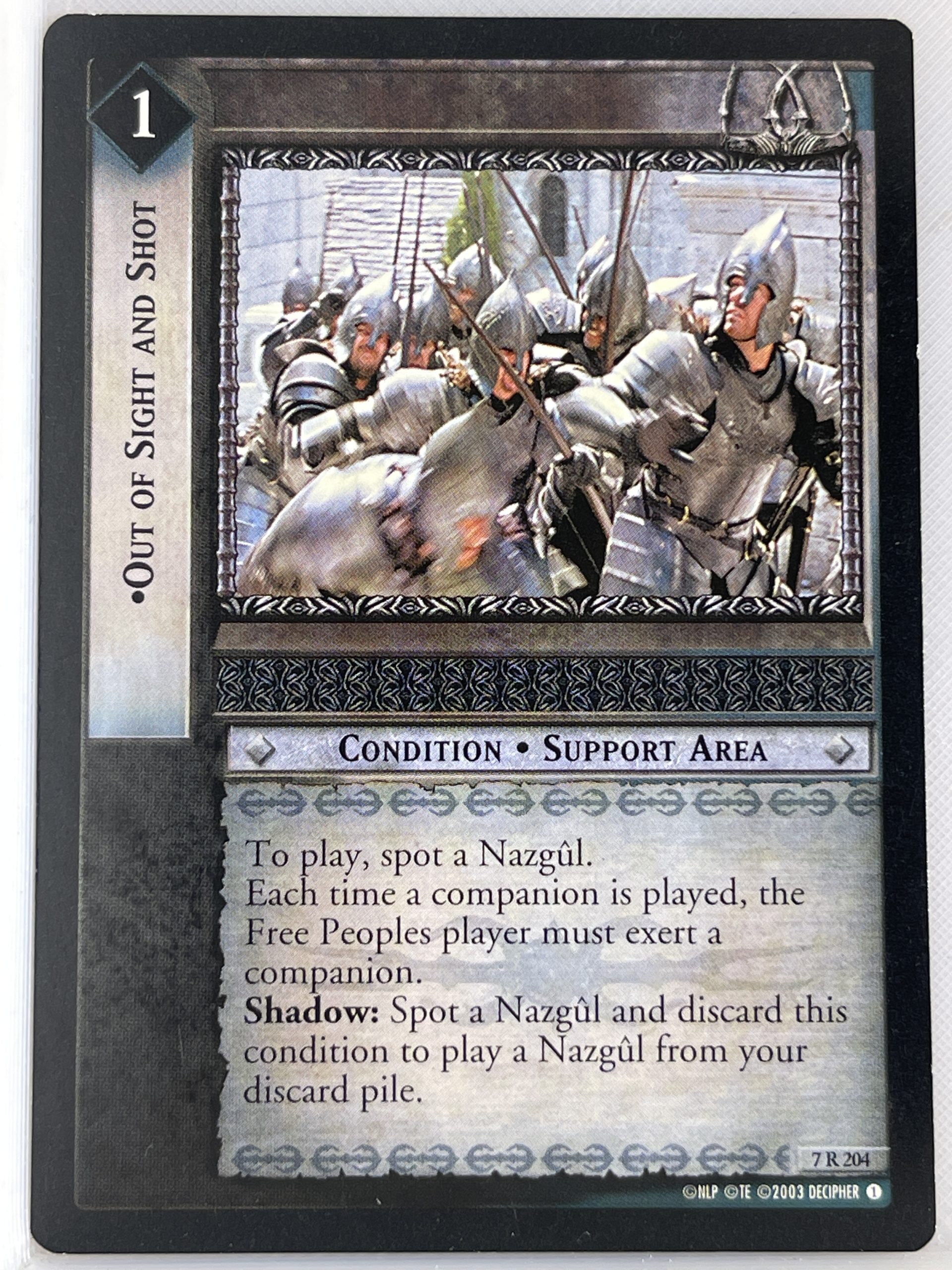 lord of the rings rare card Return The King and the Dark Lord Sauron MTG / The Lord Of