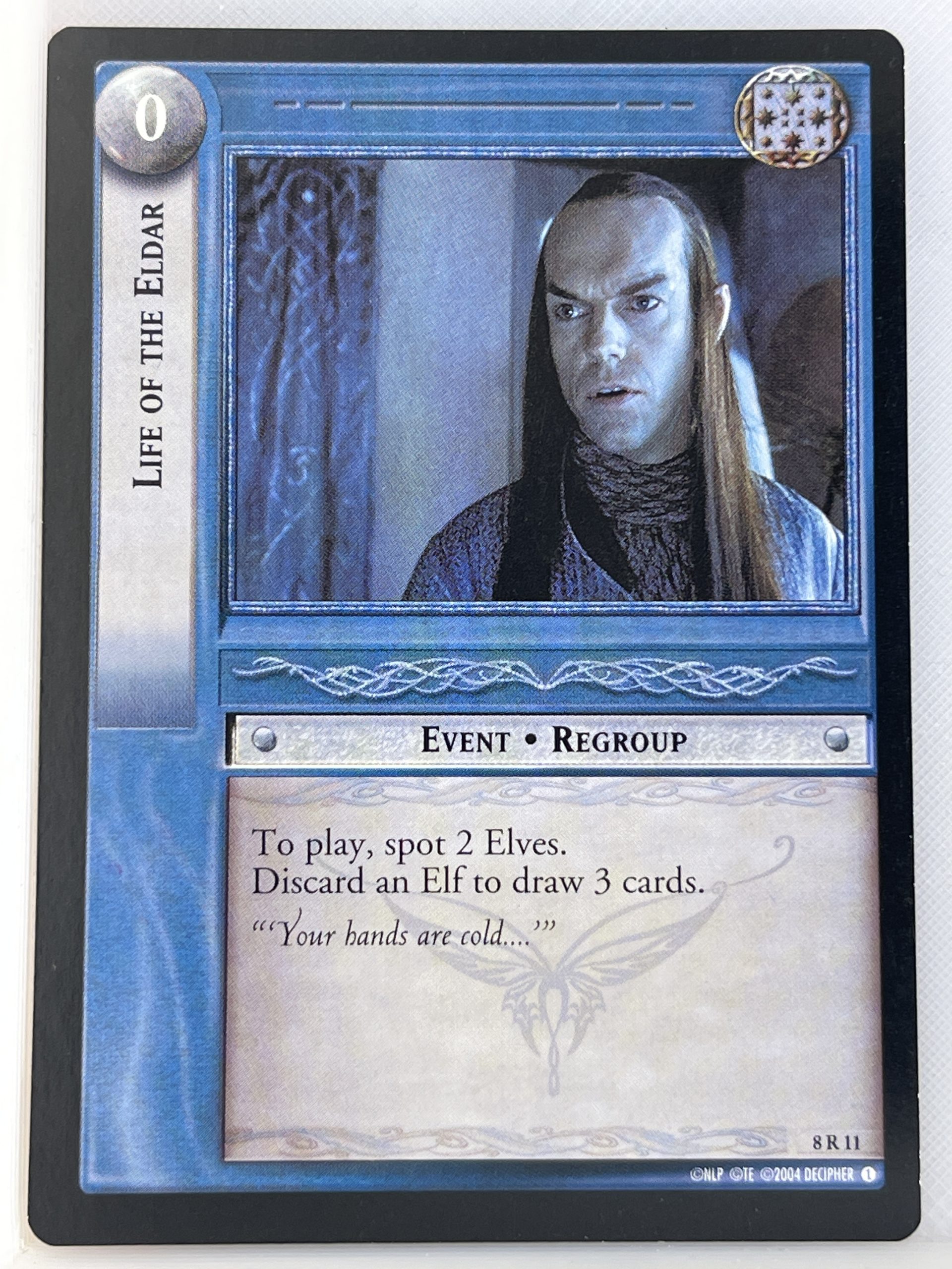 LORD OF THE RINGS TCG SIEGE OF GONDOR RARE CARD 8R11 LIFE OF THE ELDAR lp