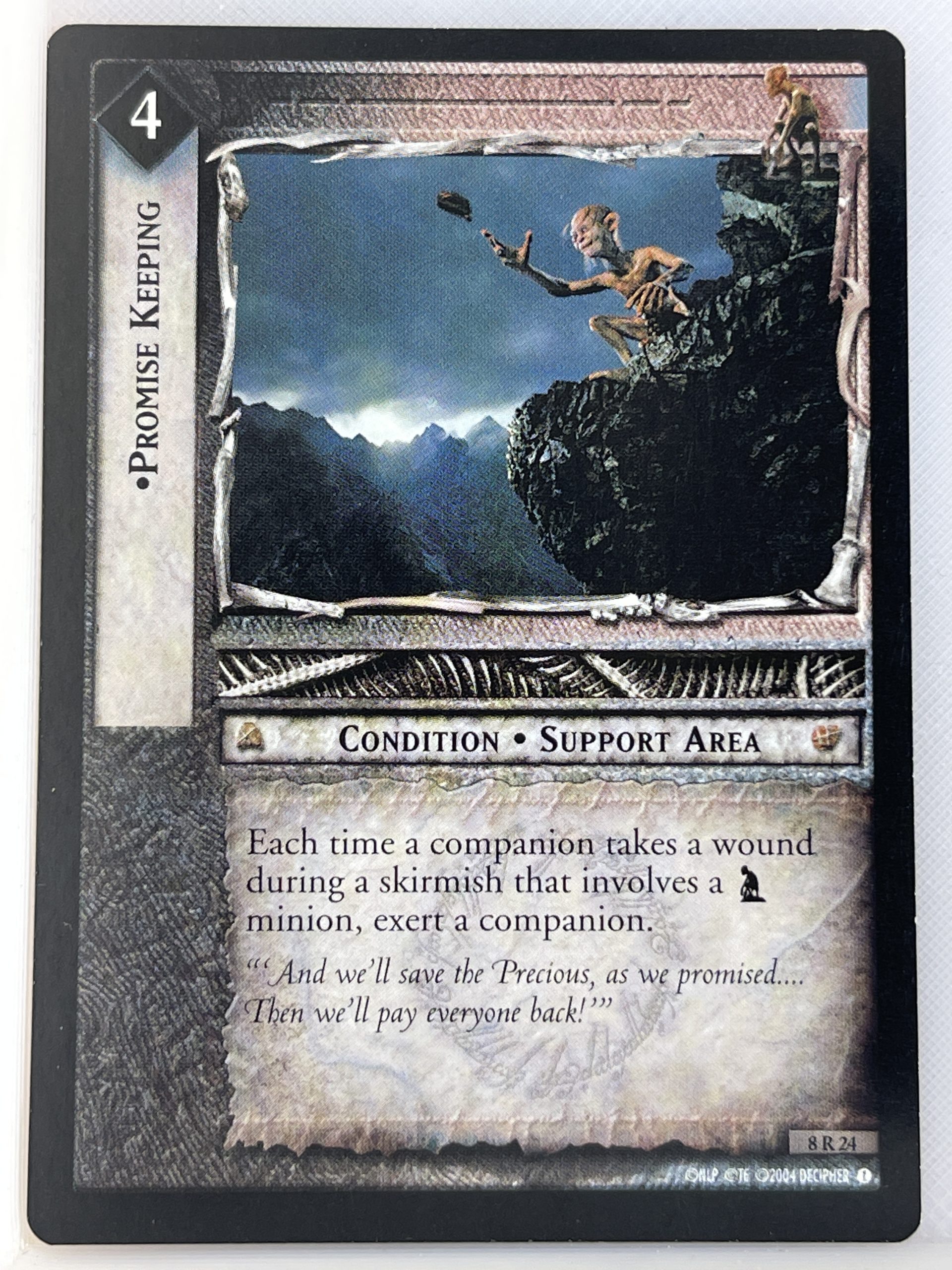 LORD OF THE RINGS TCG SIEGE OF GONDOR RARE CARD 8R24 PROMISE KEEPING lp