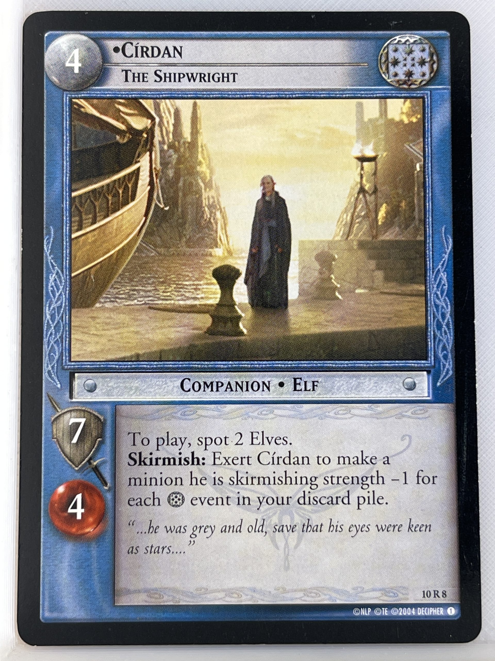 LORD OF THE RINGS TCG MOUNT DOOM RARE CARD 10R8 CIRDAN lp