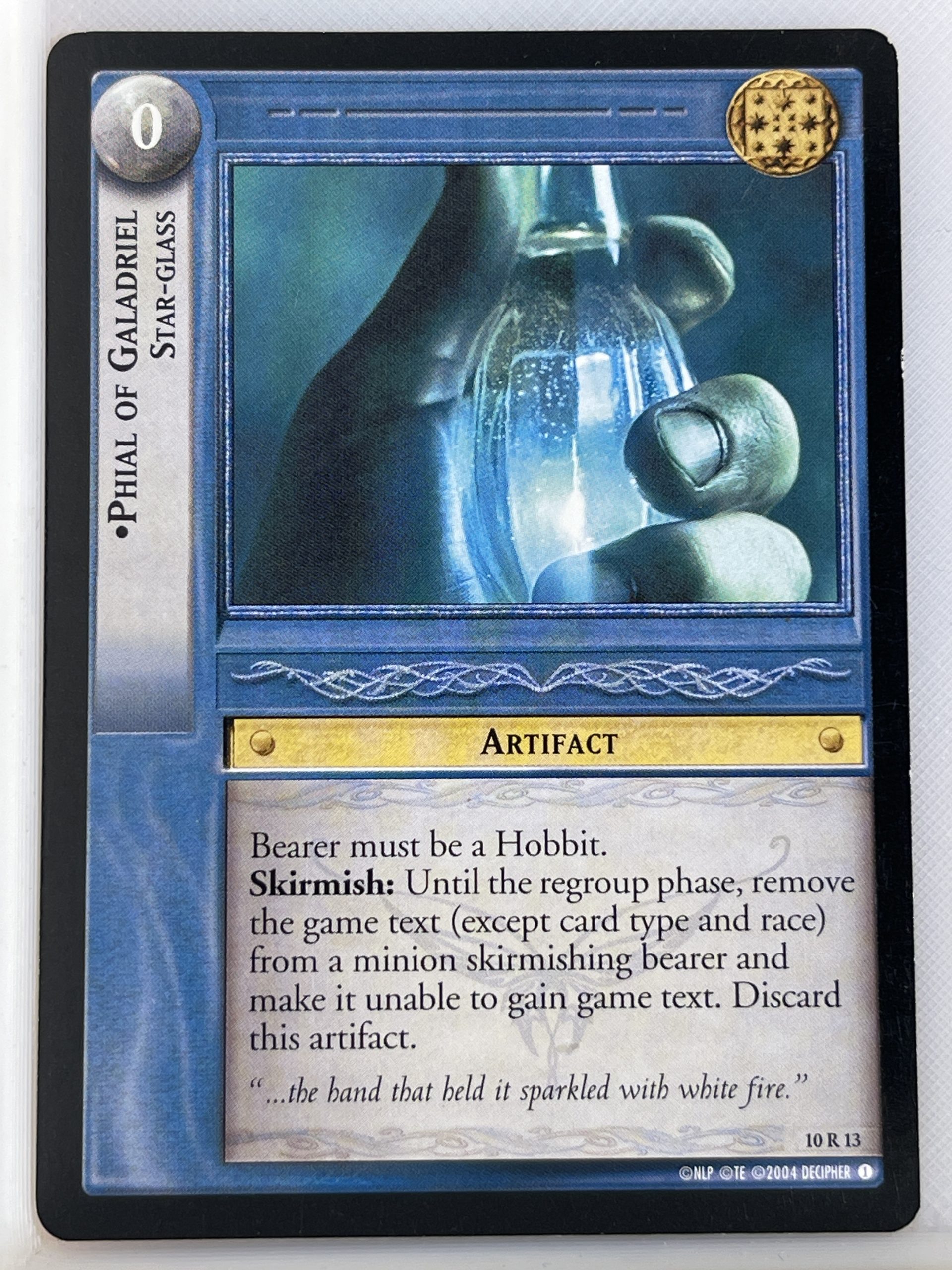 LORD OF THE RINGS TCG MOUNT DOOM RARE CARD 10R13 PHIAL OF GALADRIEL lp