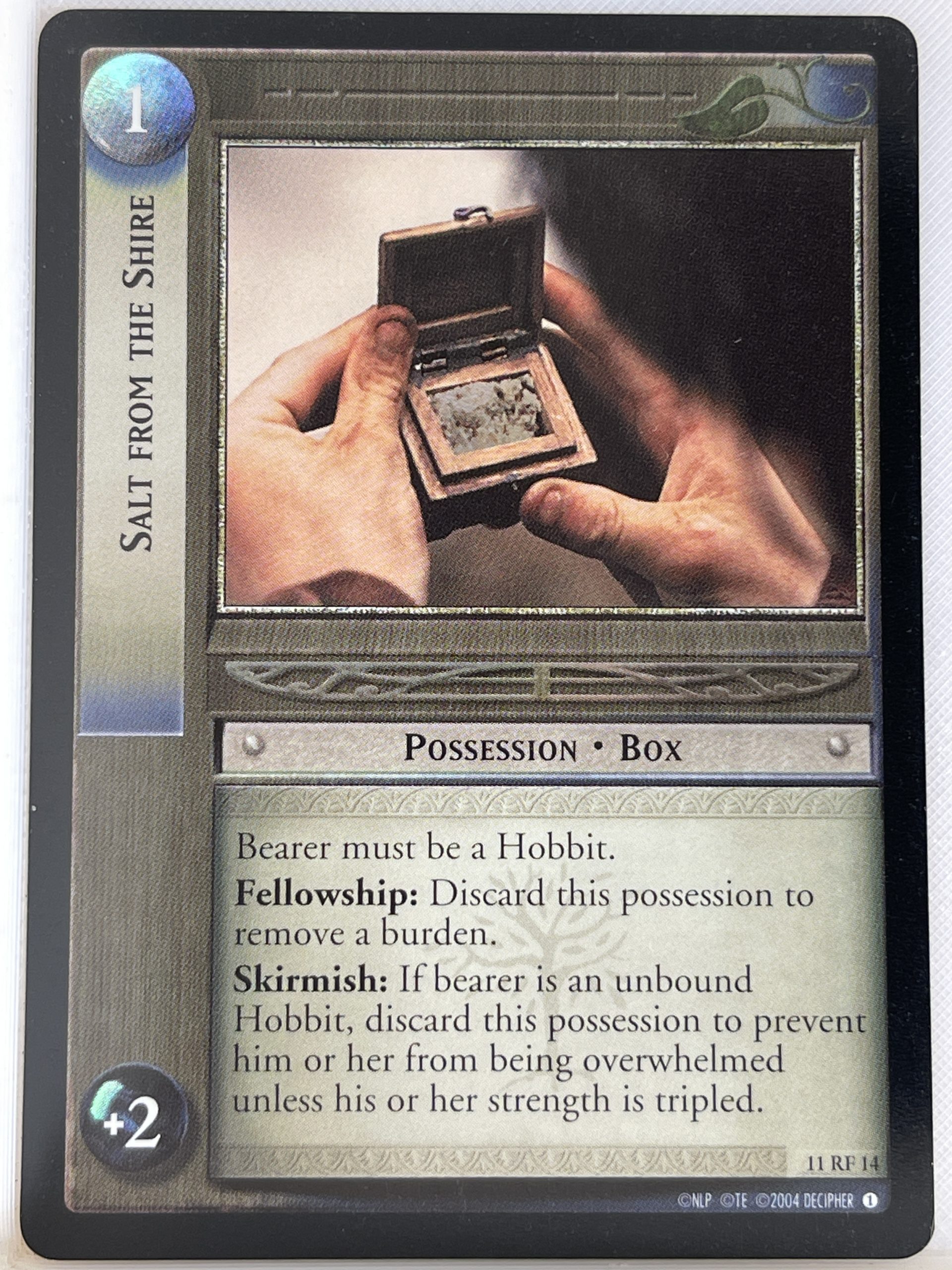 LORD OF THE RINGS TCG THE SHADOWS FOIL CARD 11RF14 SALT FROM THE SHIRE ex
