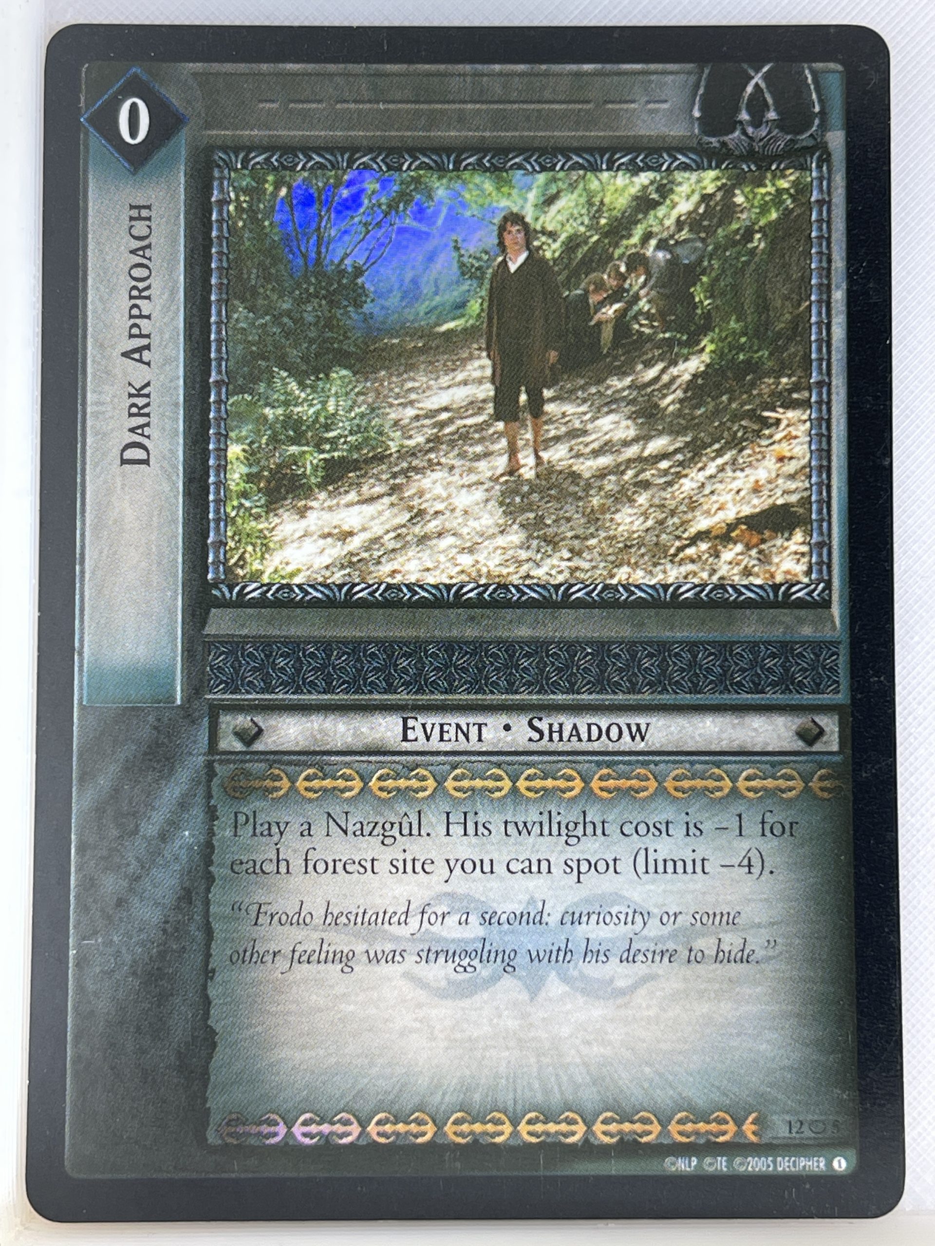 LORD OF THE RINGS TCG THE BLACK RIDER MASTERWORKS FOIL 12O5 DARK APPROACH ex