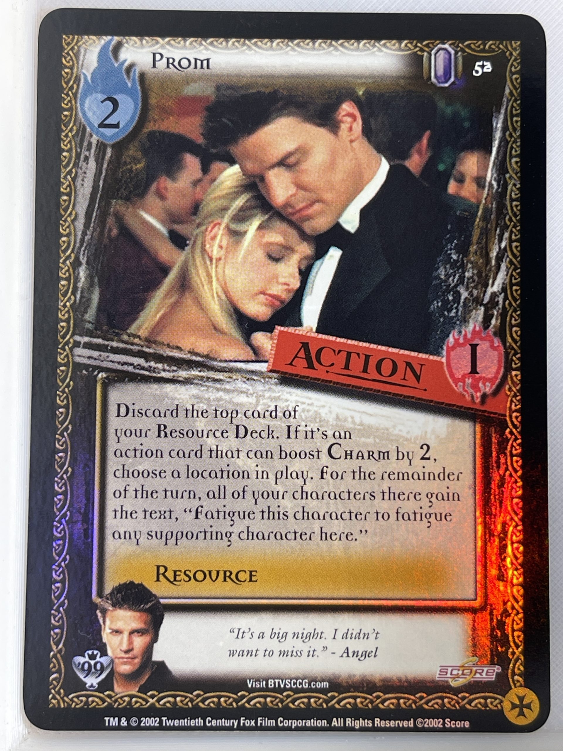 BUFFY THE VAMPIRE SLAYER CCG CLASS OF 99 LTD FOIL 47 KNOWLEDGE IS POWER ex