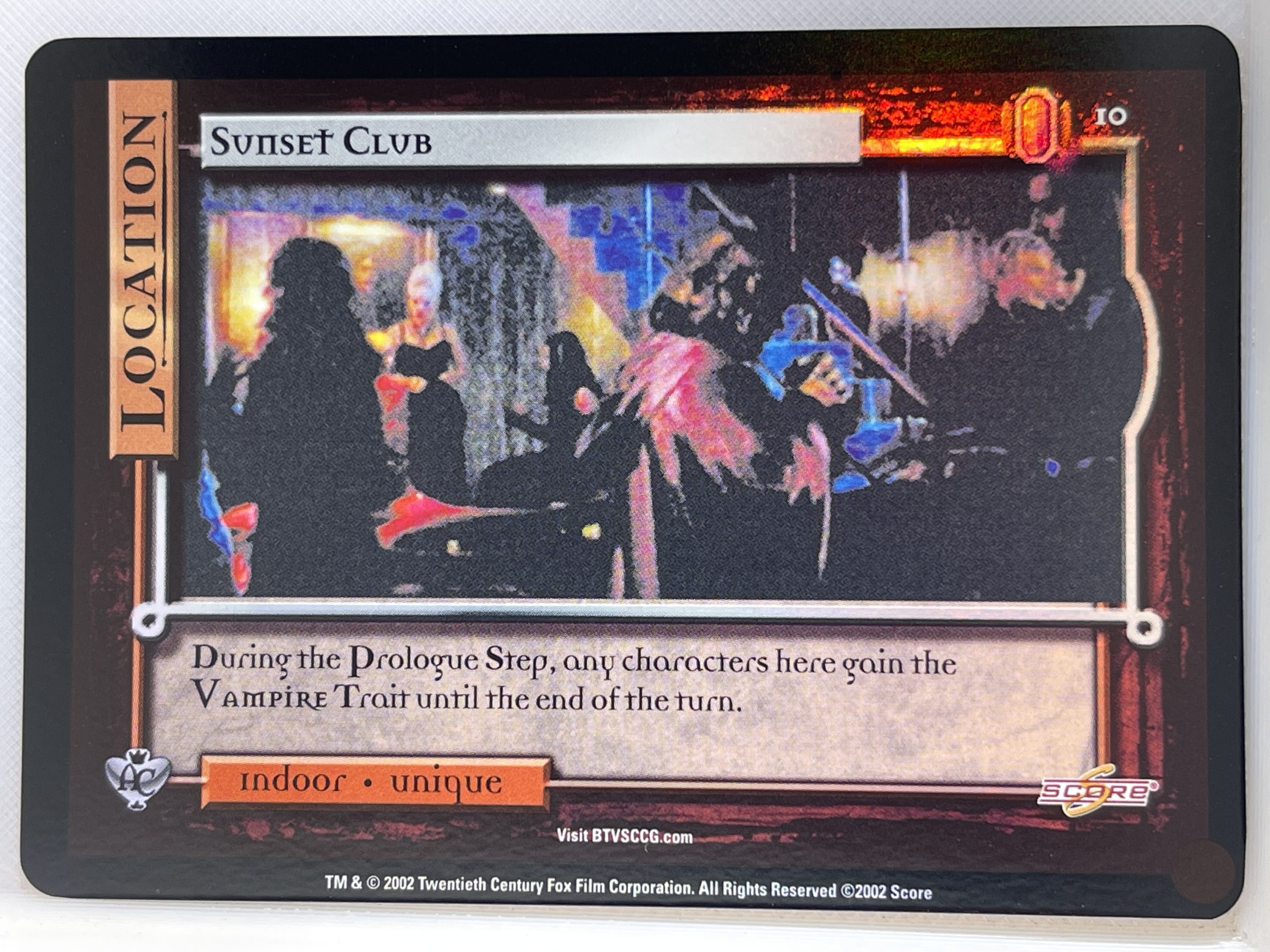 BUFFY THE VAMPIRE SLAYER CCG ANGEL'S CURSE UNL FOIL 10 SUNSET CLUB ex