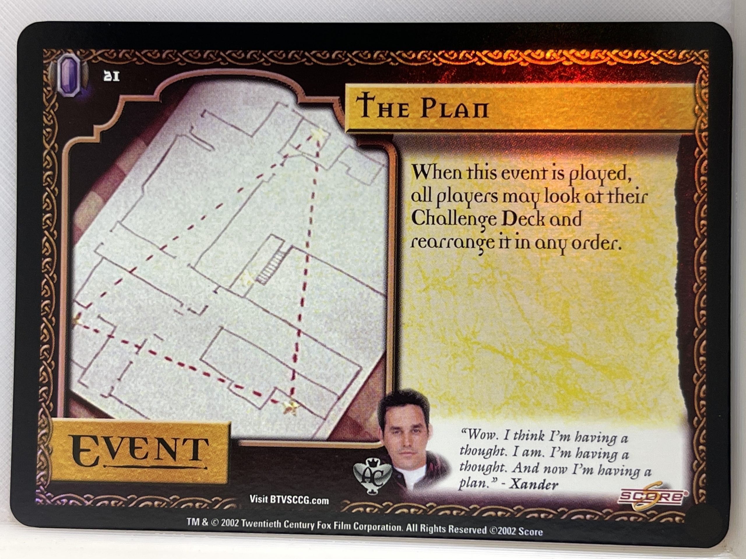 BUFFY THE VAMPIRE SLAYER CCG ANGEL'S CURSE UNL FOIL 21 THE PLAN ex