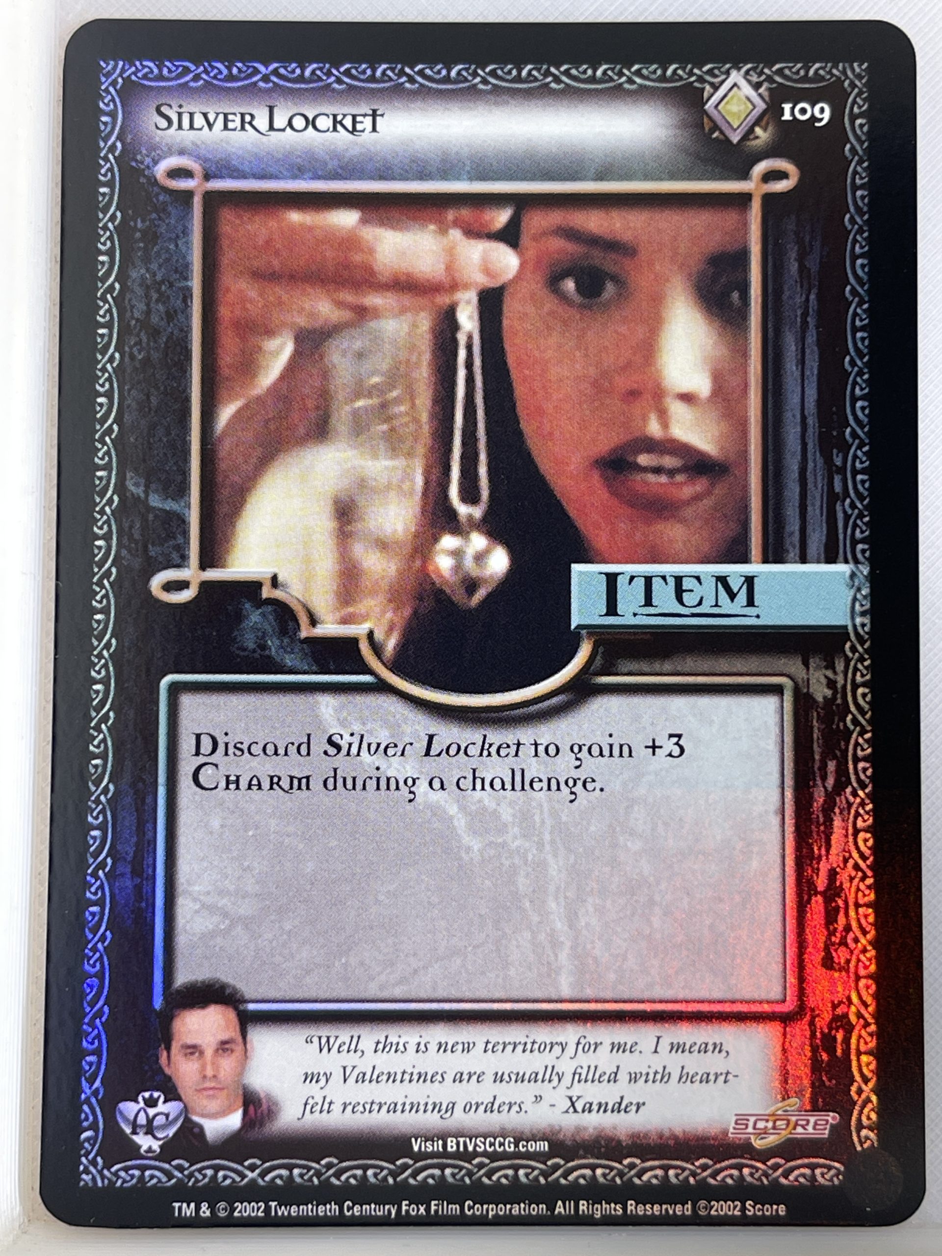 BUFFY THE VAMPIRE SLAYER CCG ANGEL'S CURSE UNL FOIL 109 SILVER LOCKET ex