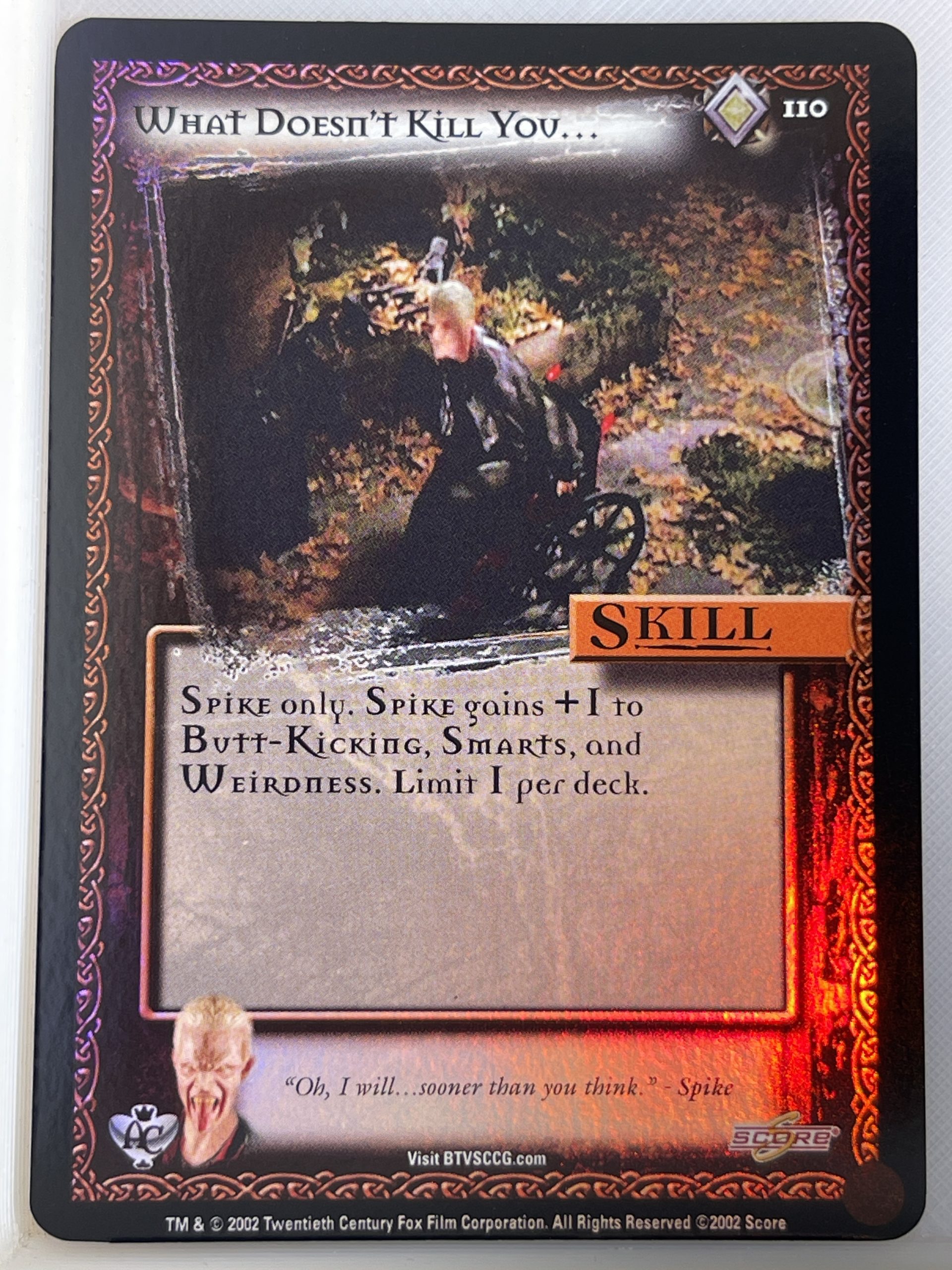BUFFY THE VAMPIRE SLAYER CCG ANGEL'S CURSE UNL FOIL 110 WHAT DOESN'T KILL YOU ex
