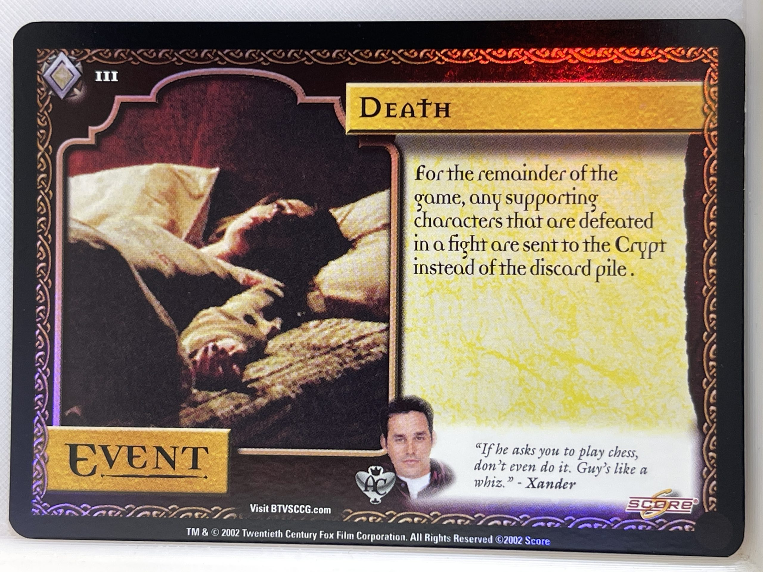BUFFY THE VAMPIRE SLAYER CCG ANGEL'S CURSE UNL FOIL 111 DEATH ex