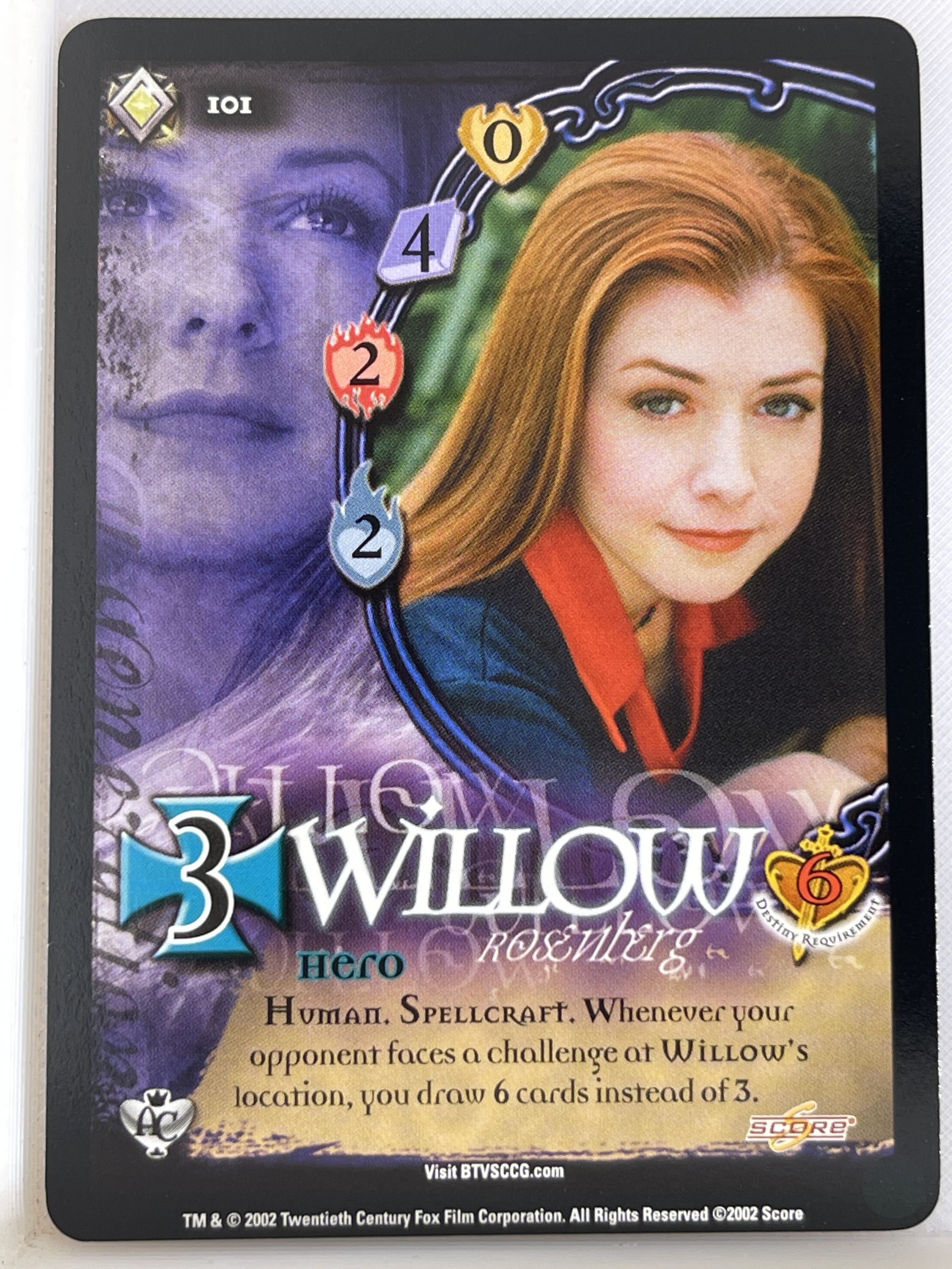 BUFFY THE VAMPIRE SLAYER CCG ANGEL'S CURSE UNL RARE 101 WILLOW ROSENBERG ex