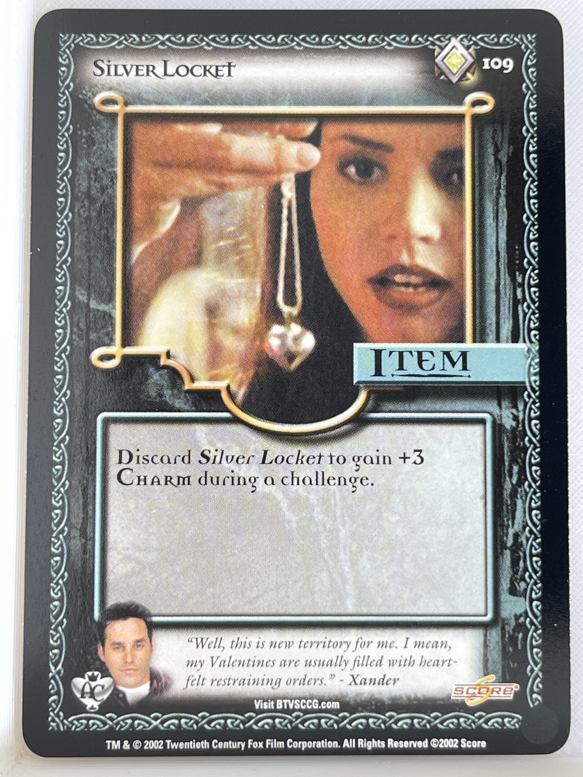 BUFFY THE VAMPIRE SLAYER CCG ANGEL'S CURSE UNL RARE 109 SILVER LOCKET ex