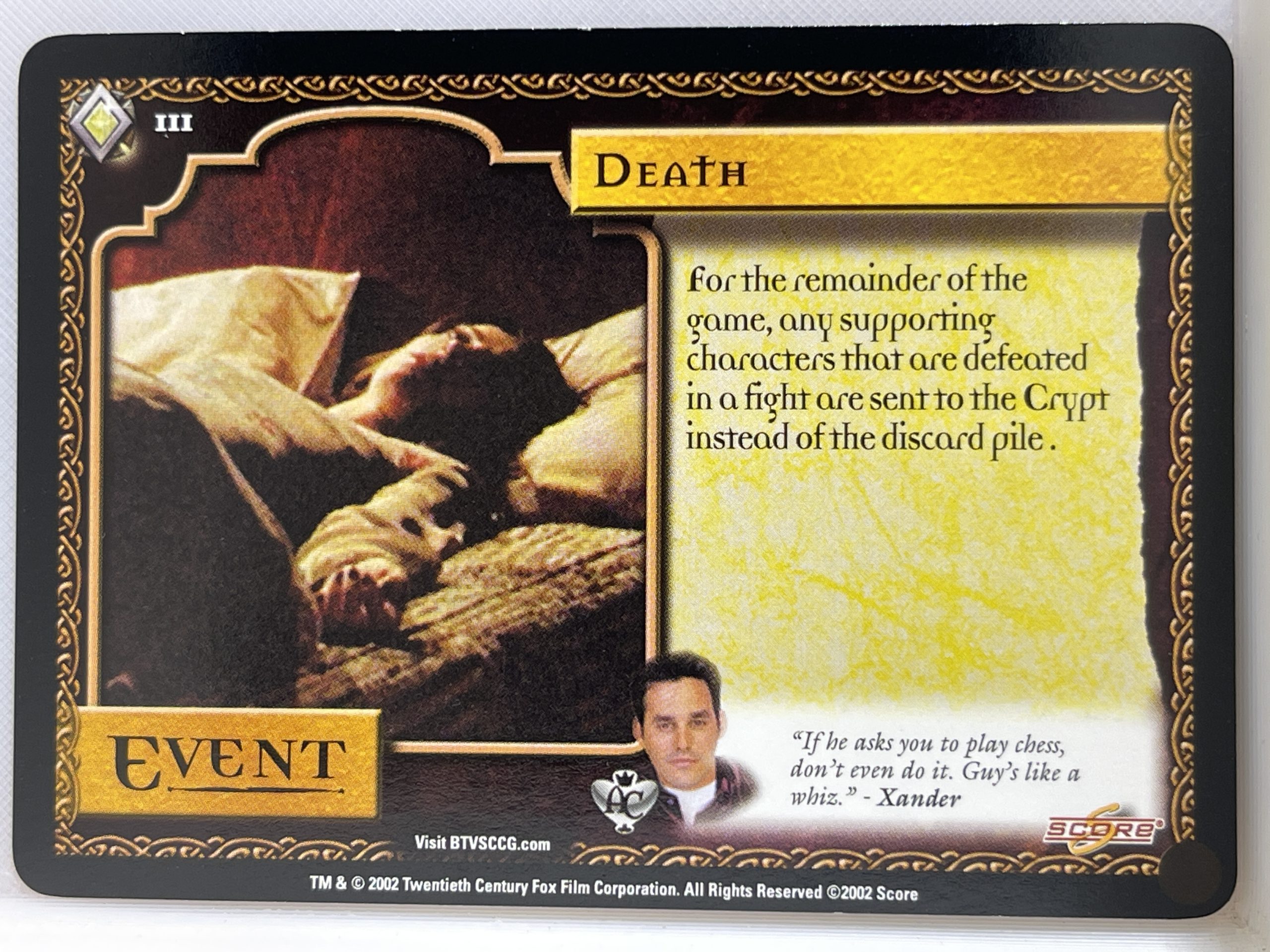 BUFFY THE VAMPIRE SLAYER CCG ANGEL'S CURSE UNL RARE 111 DEATH ex