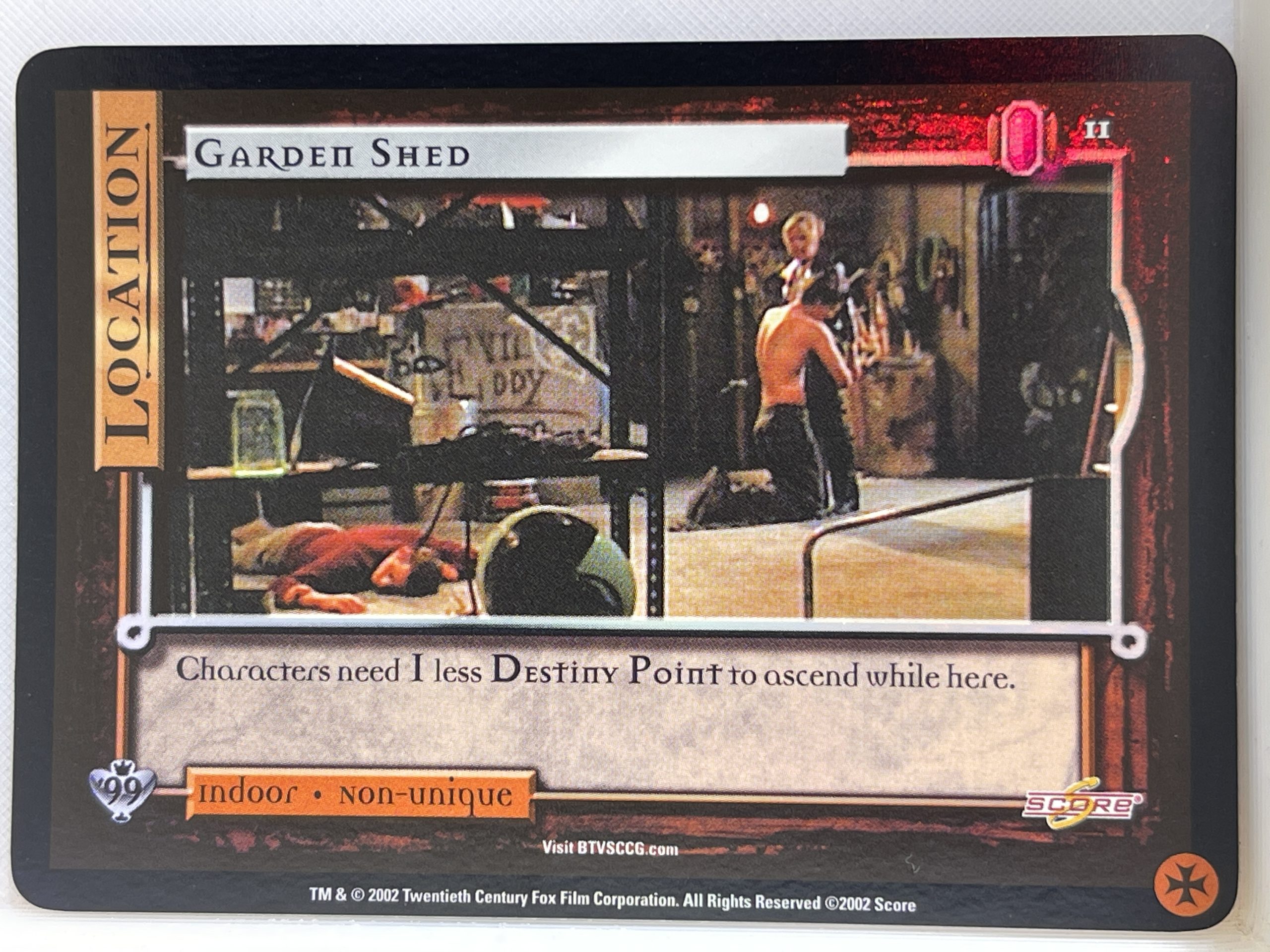 BUFFY THE VAMPIRE SLAYER CCG CLASS OF 99 LTD FOIL 11 GARDEN SHED ex