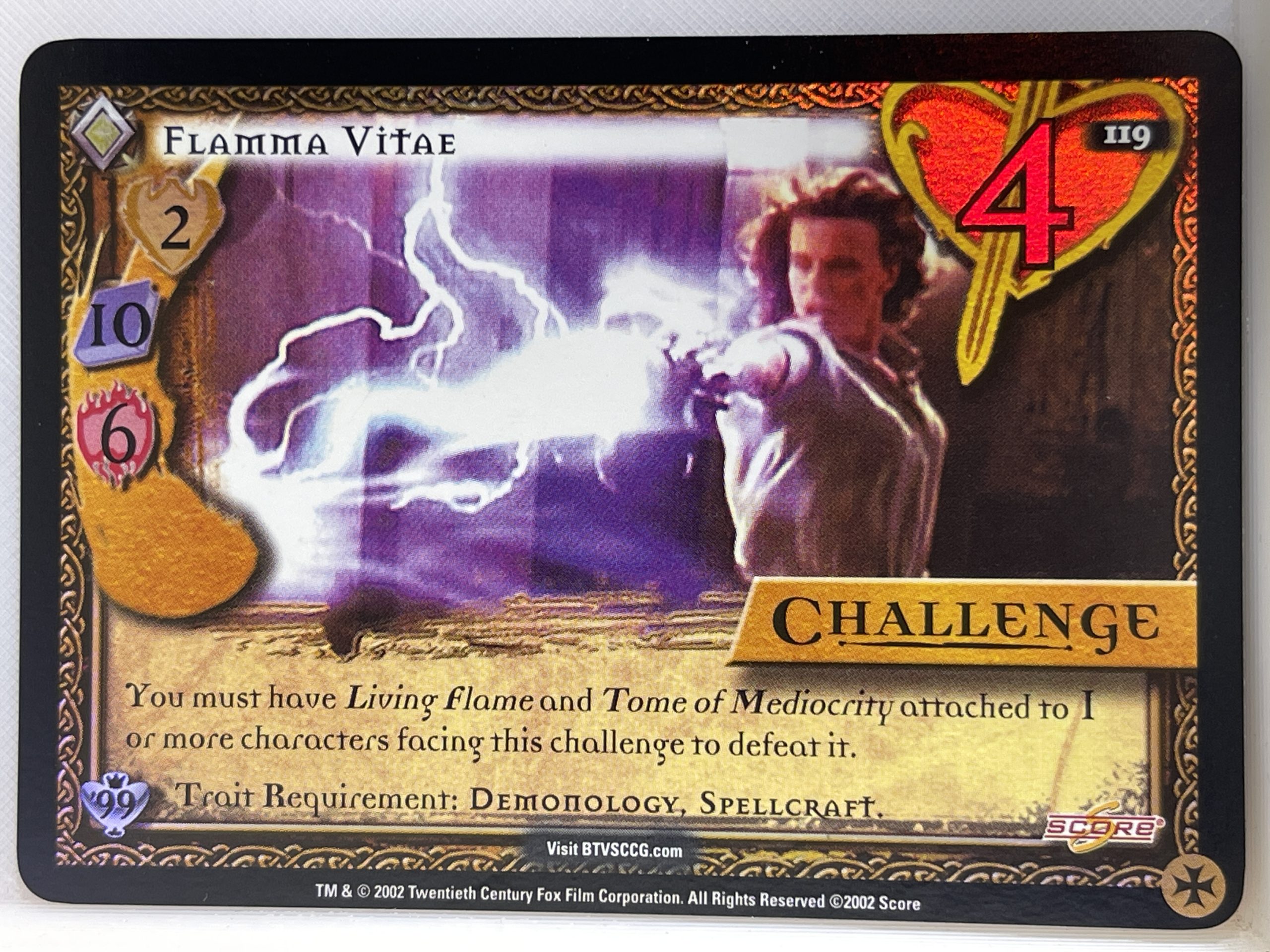BUFFY THE VAMPIRE SLAYER CCG CLASS OF 99 LTD FOIL 119 FLAMMA VITAE ex