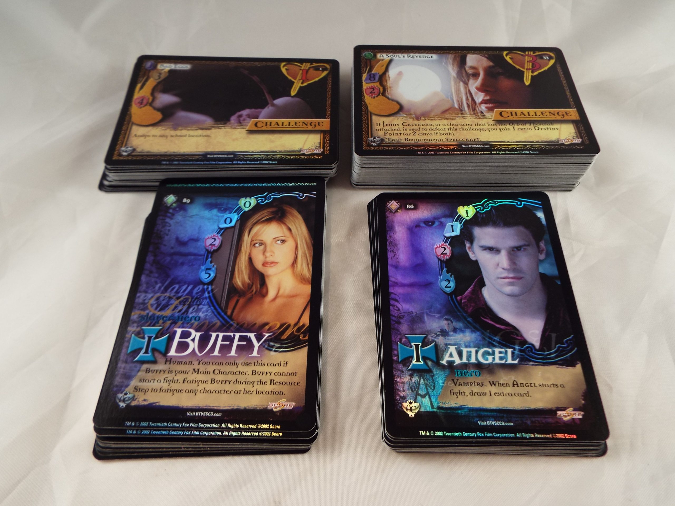 BUFFY THE VAMPIRE SLAYER CCG ANGEL'S CURSE COMPLETE FOIL SET 1-119 (unlimited)
