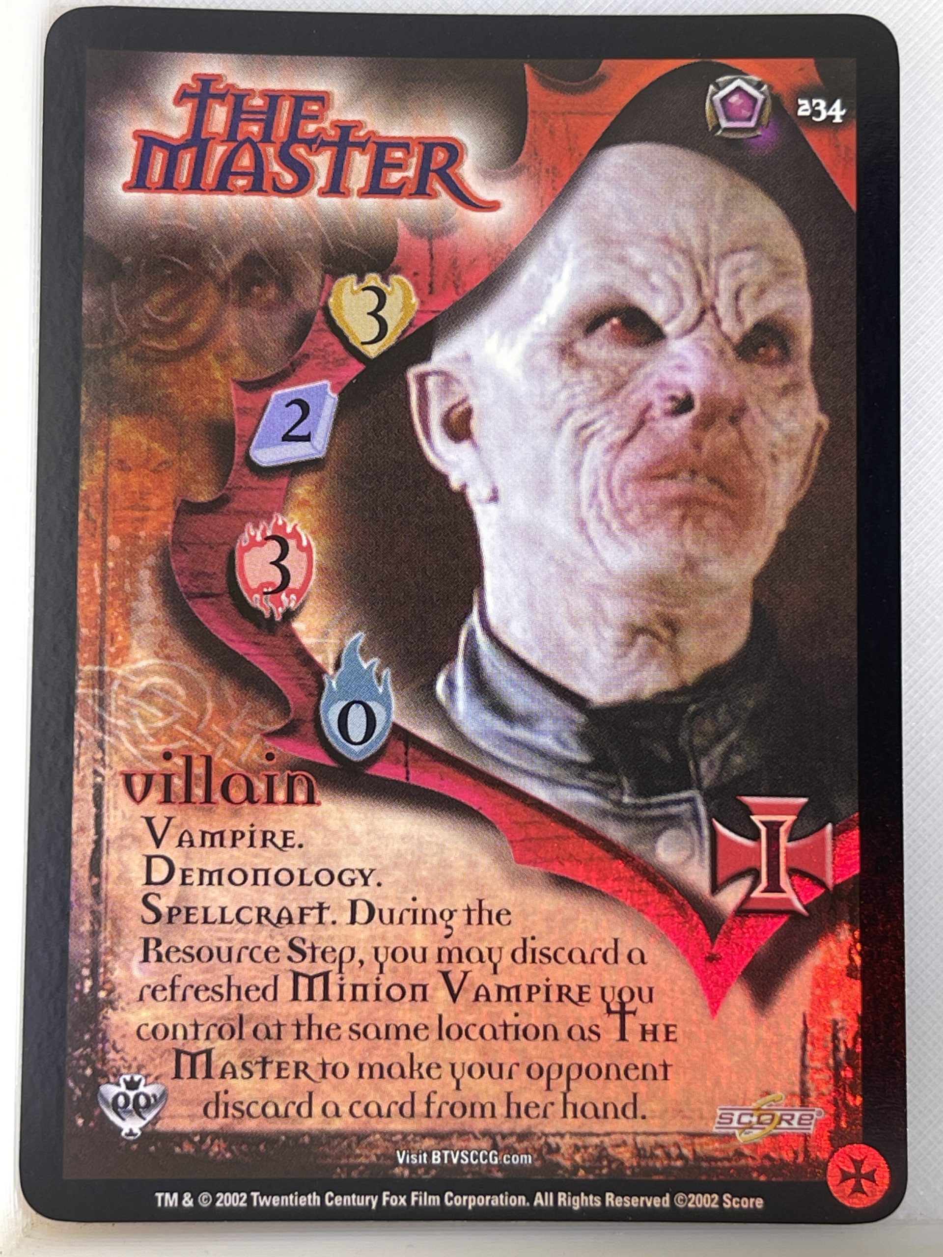 BUFFY THE VAMPIRE SLAYER CCG CLASS OF 99 LTD FOIL 234 THE MASTER ex