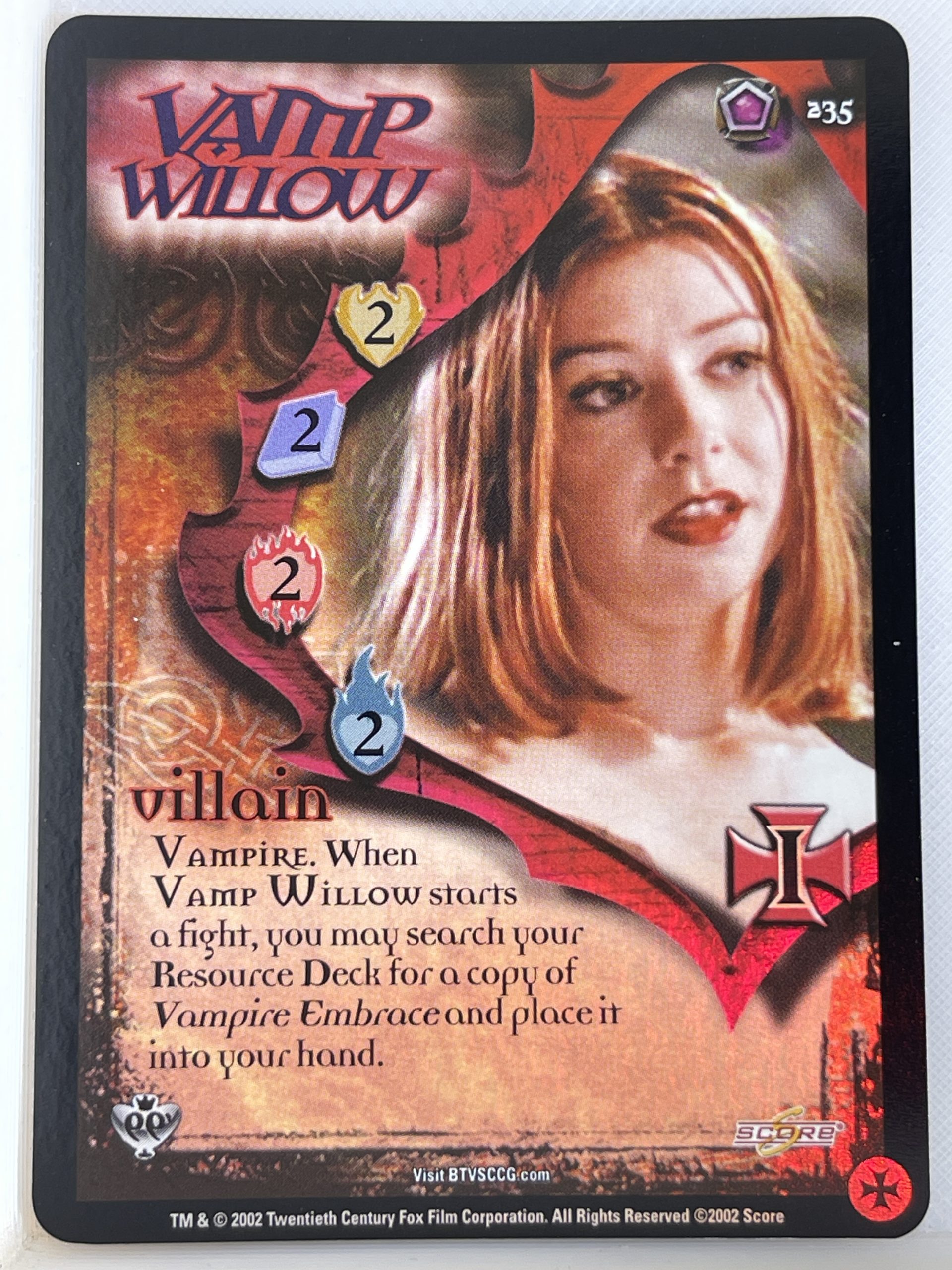 BUFFY THE VAMPIRE SLAYER CCG CLASS OF 99 LTD FOIL 235 VAMP WILLOW ex