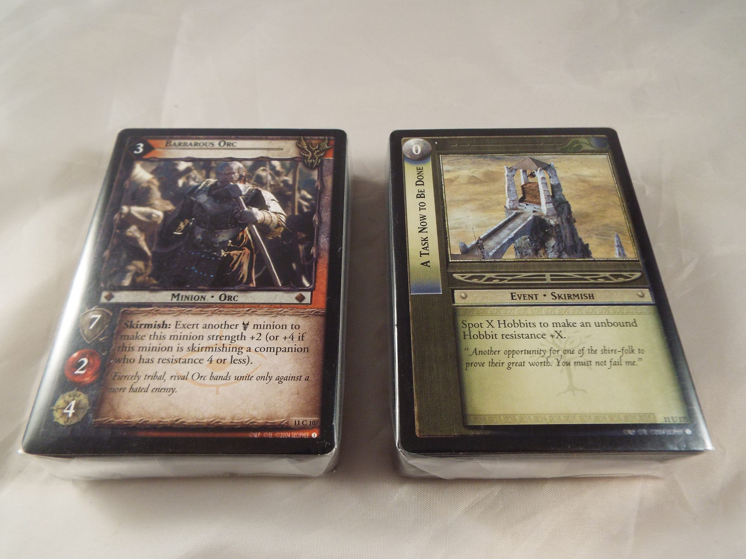 LORD OF THE RINGS TCG THE SHADOWS COMPLETE SET 120 COMMON AND UNCOMMON CARDS