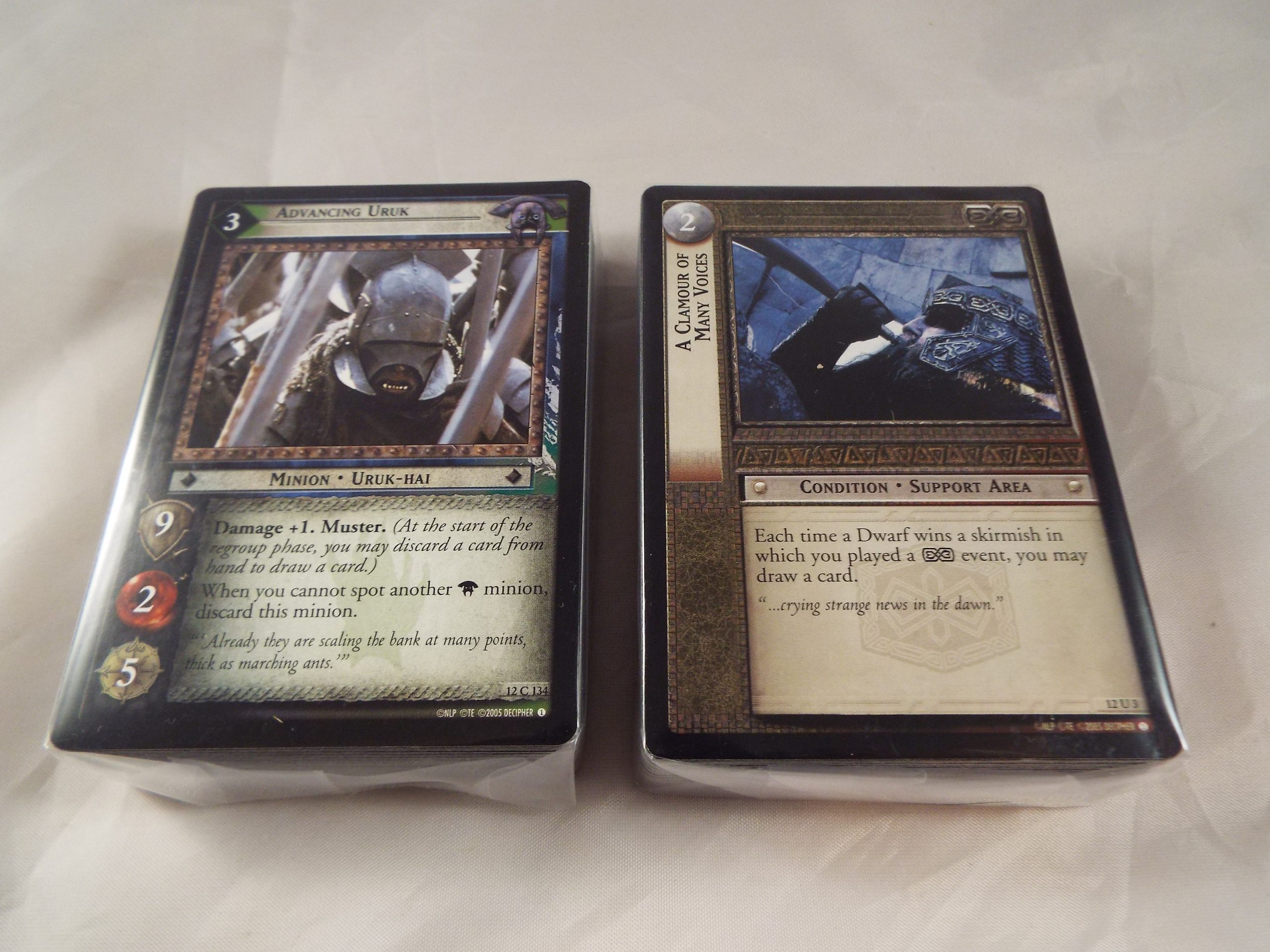 LORD OF THE RINGS TCG BLACK RIDER COMPLETE SET 120 COMMON AND UNCOMMON CARDS