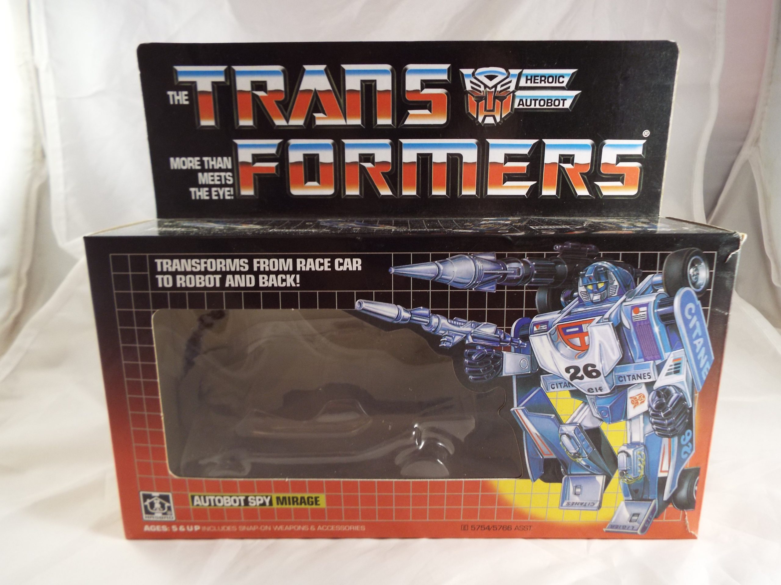 TRANSFORMERS GENERATION 1, G1 AUTOBOT MIRAGE REPRO BOX