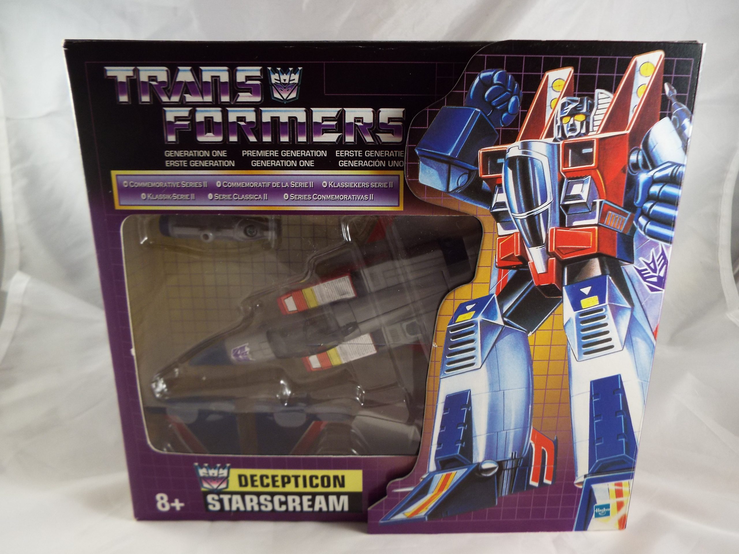 TRANSFORMERS GENERATION 1, G1 DECEPTICON FIGURE STARSCREAM COMMEMORATIVE