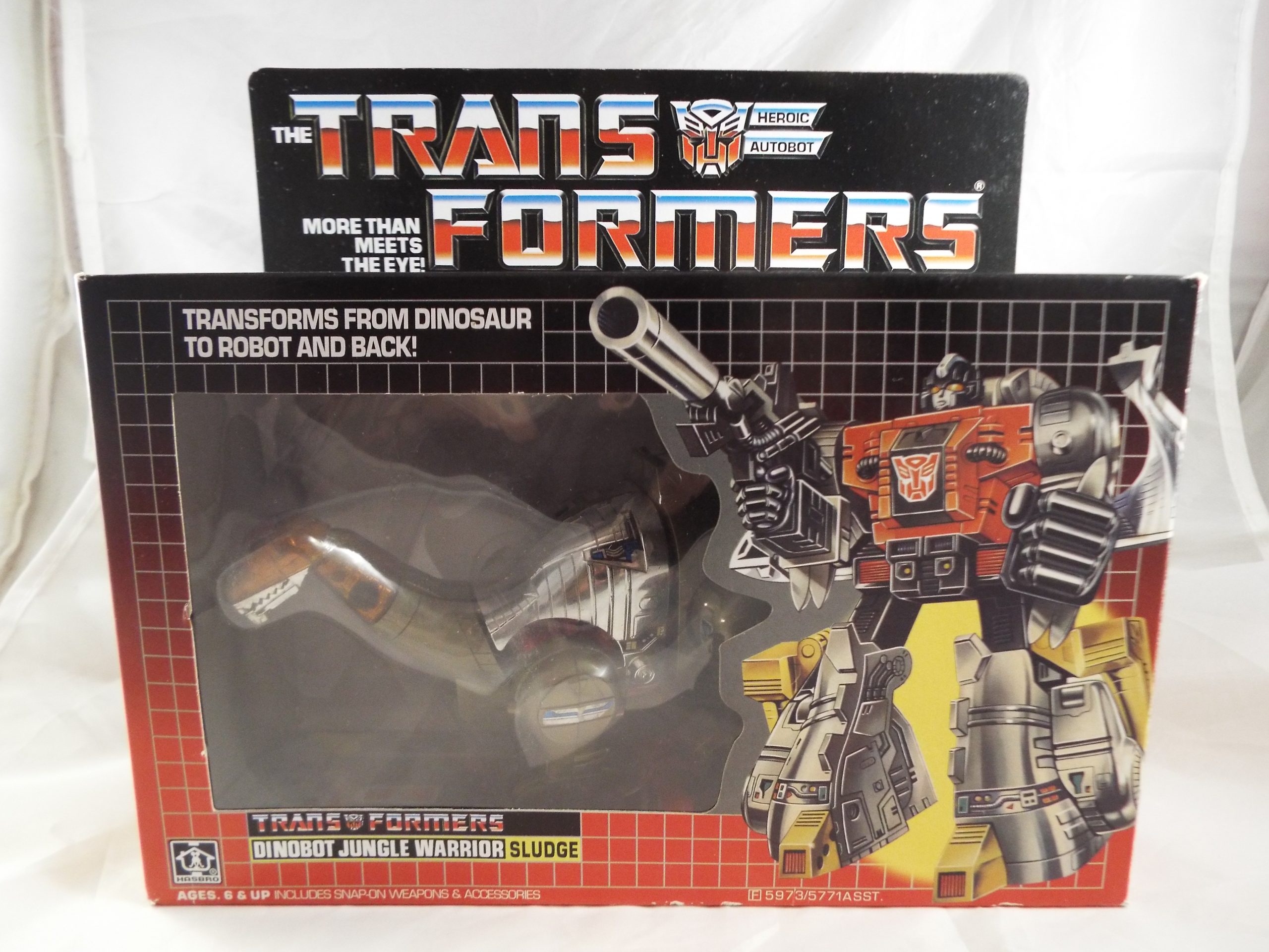 TRANSFORMERS GENERATION 1, G1 AUTOBOT FIGURE SLUDGE WITH BOX