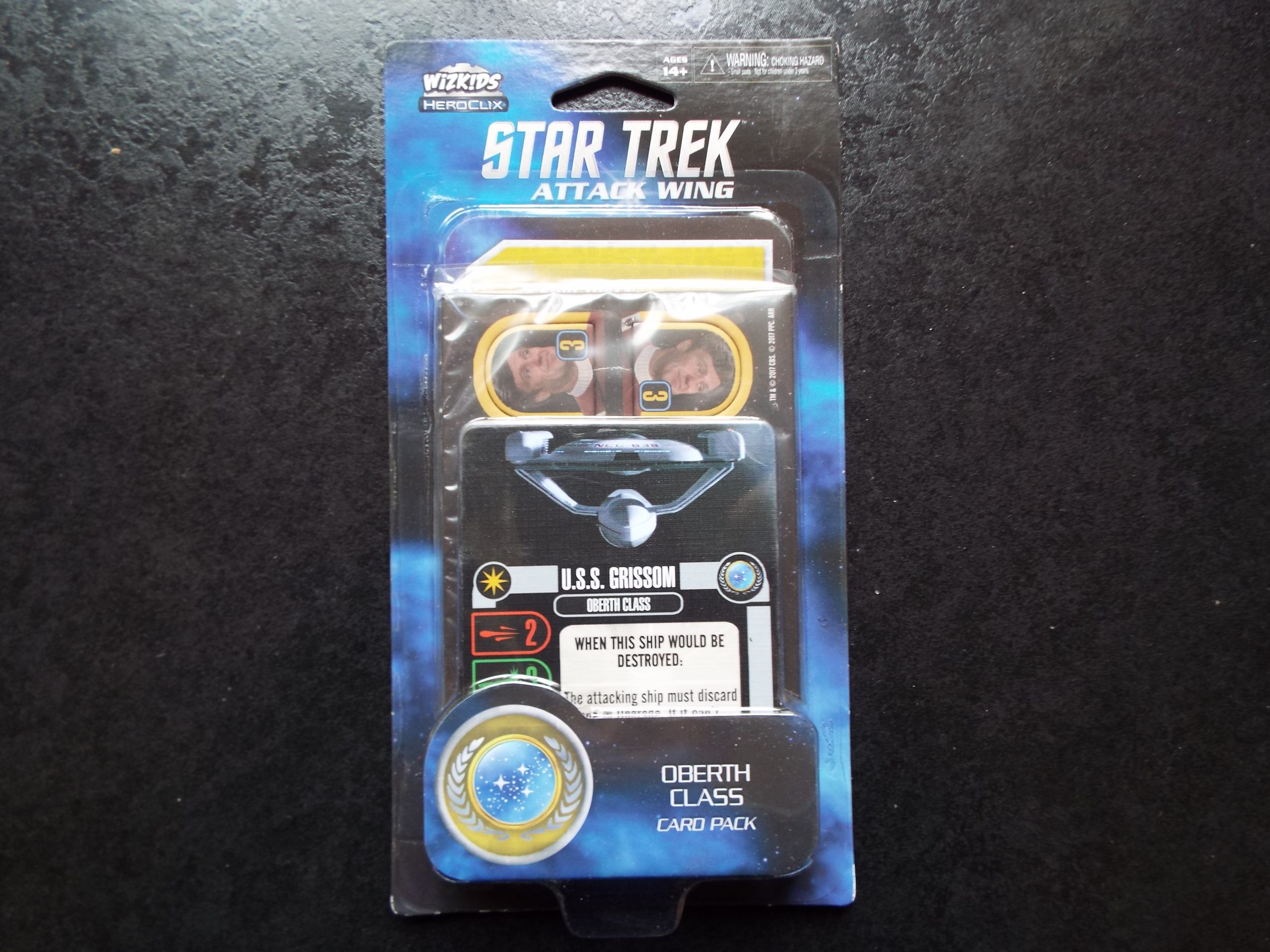 STAR TREK ATTACK WING FEDERATION OBERTH CLASS CARD PACK